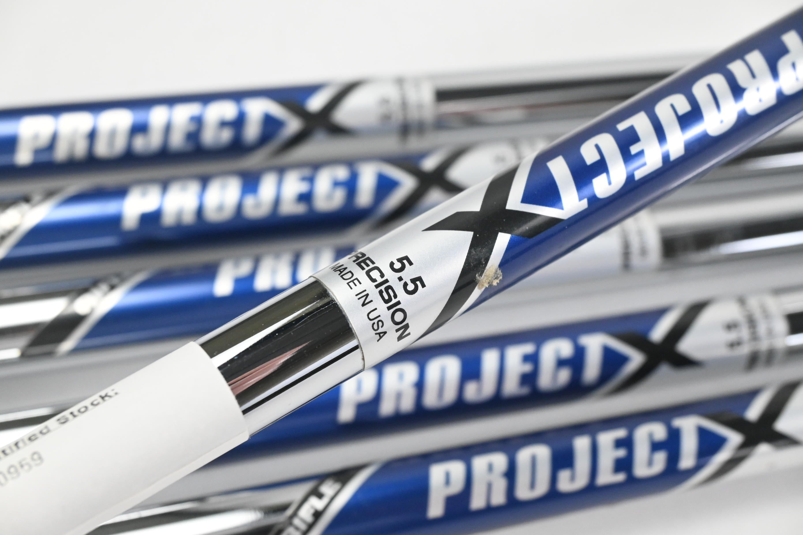 Project X Rifle Iron Shafts / Regular+ Flex / Set of 6 / .355" Tips