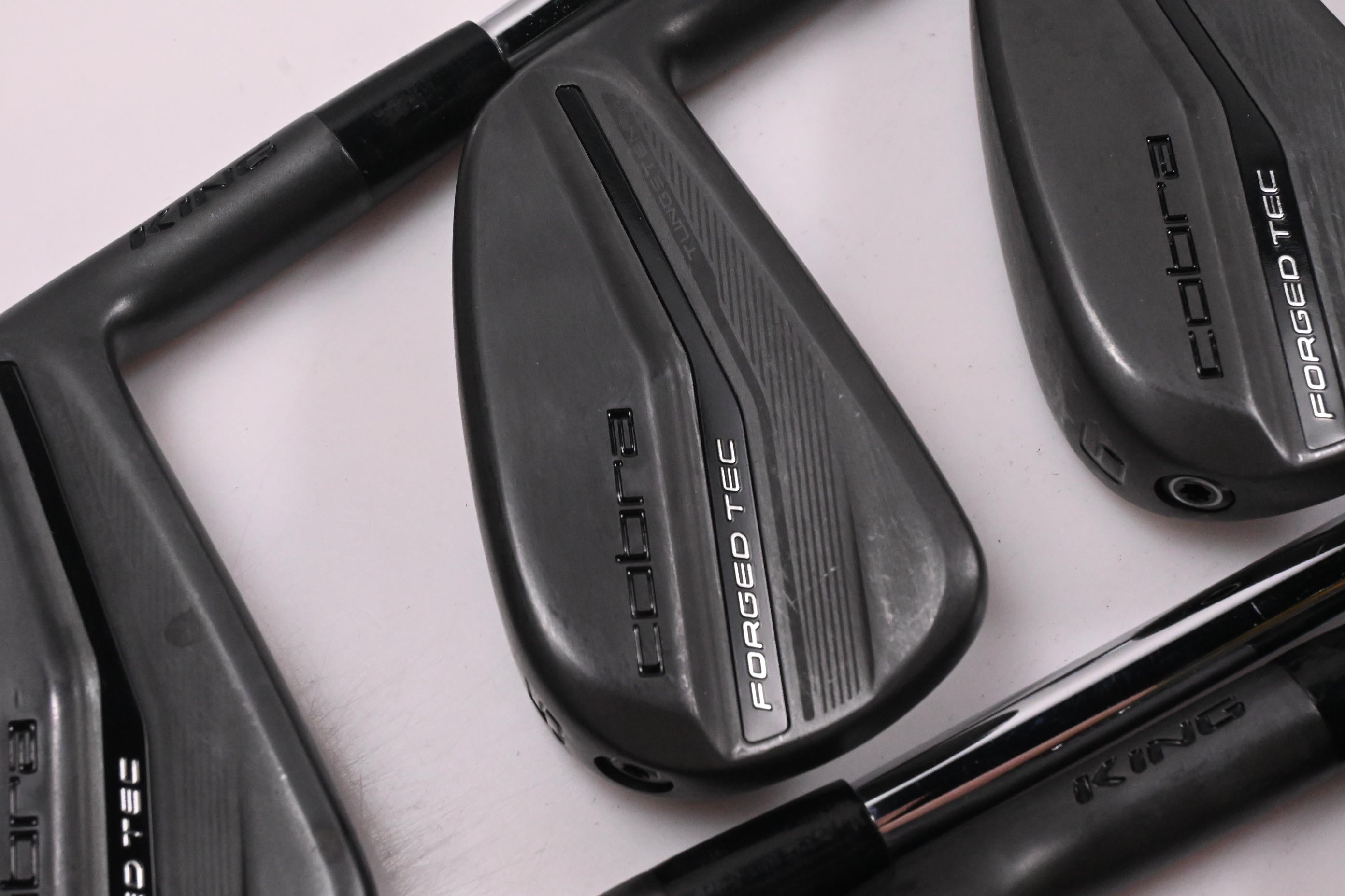 Cobra King Forged Tec 2023 Black Irons / 4-PW+GW / Regular Flex KBS $-Taper Lite