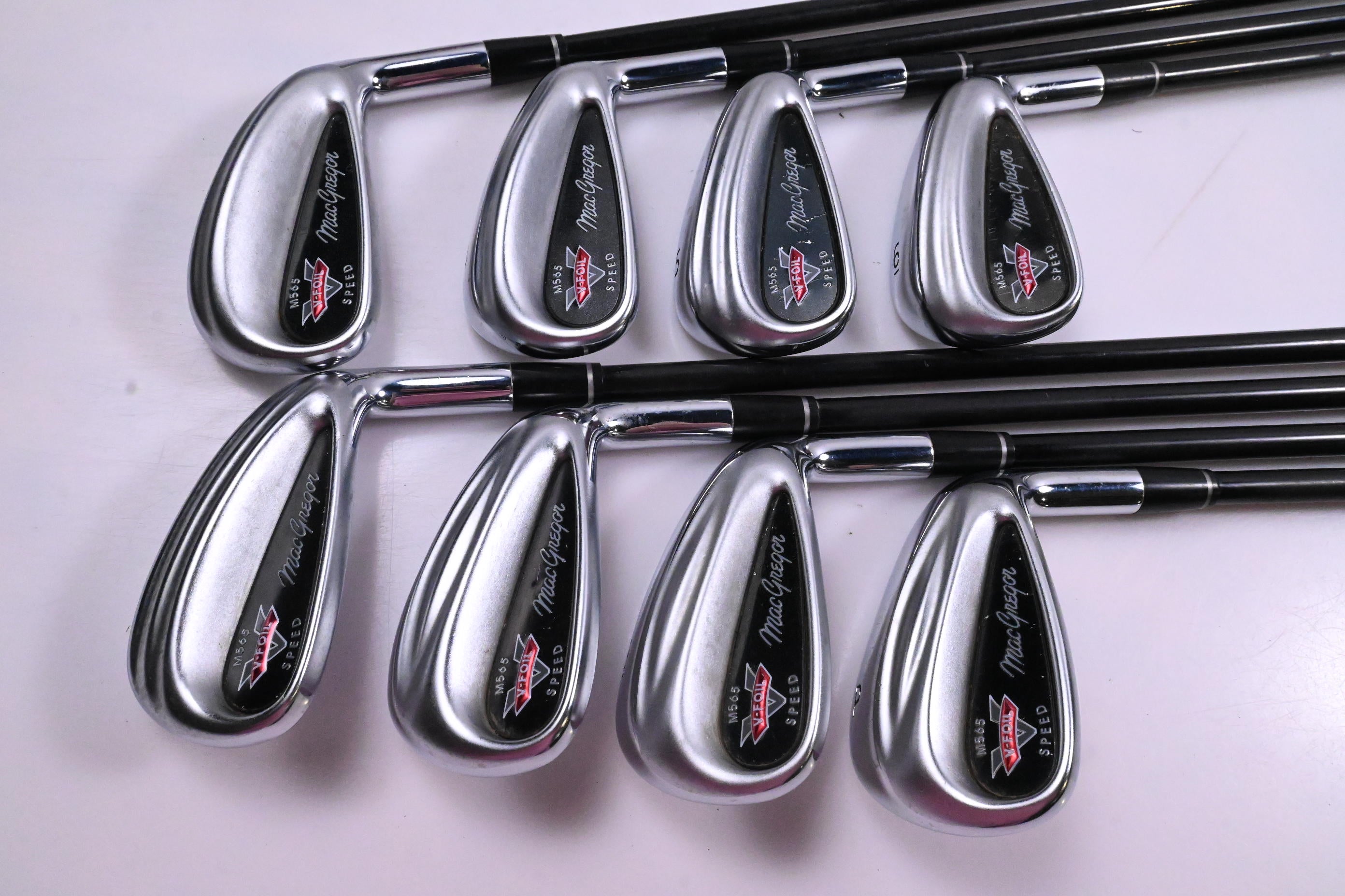 MacGregor M565 V-Foil Irons / 3-PW / Regular Flex Graphite Design Shafts