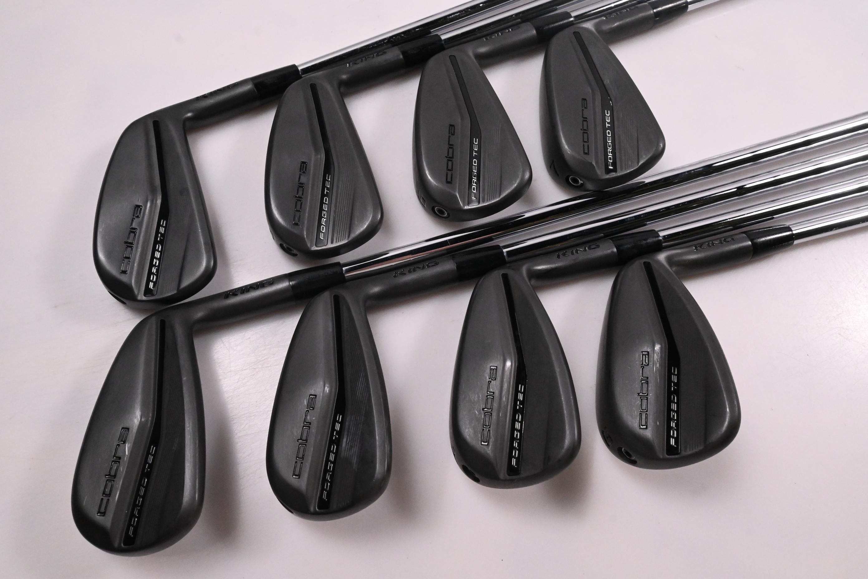 Cobra King Forged Tec 2023 Black Irons / 4-PW+GW / Regular Flex KBS $-Taper Lite