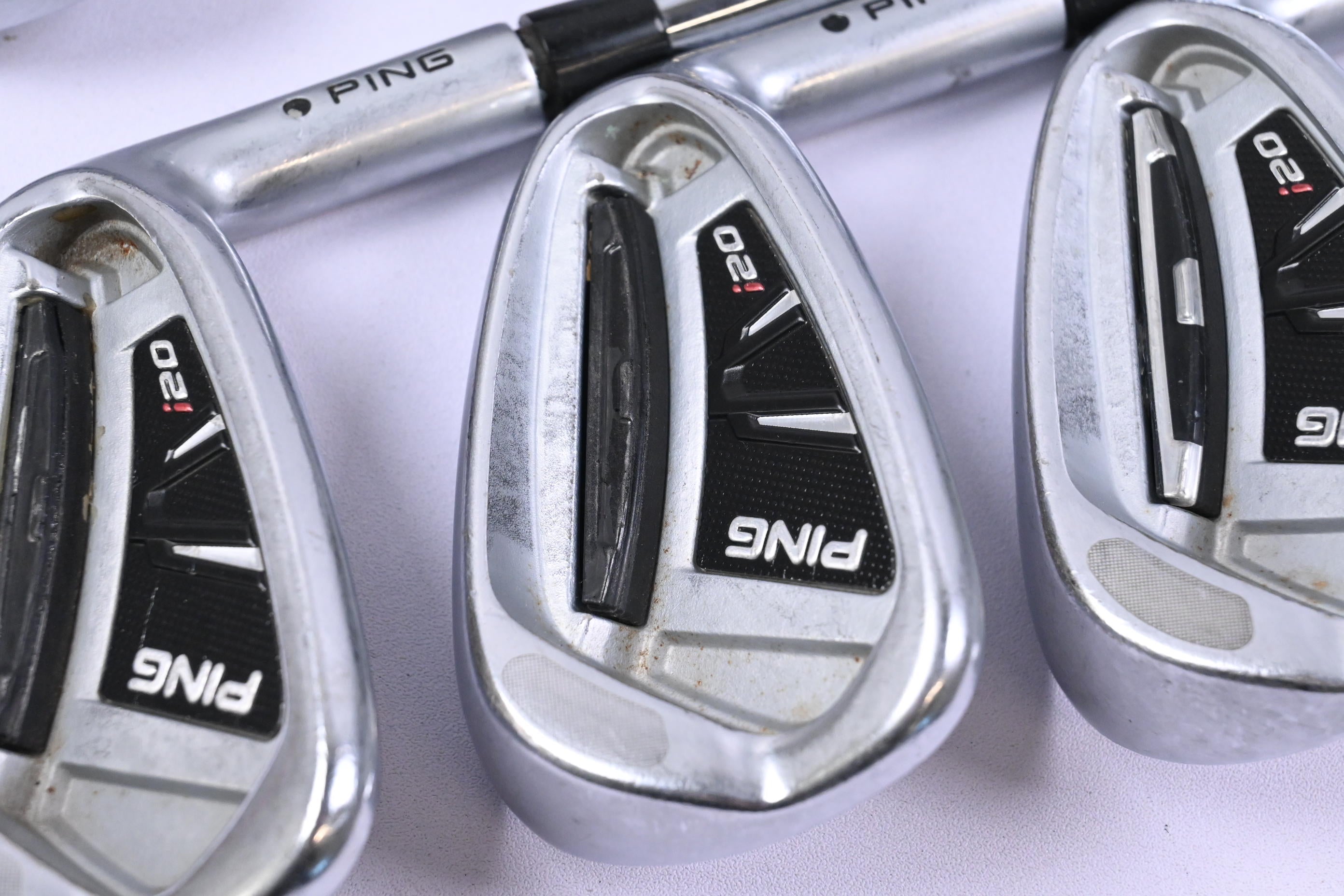 Ping i20 Irons / 4-PW+GW / Black Dot / Regular Flex Ping CF5 Shafts