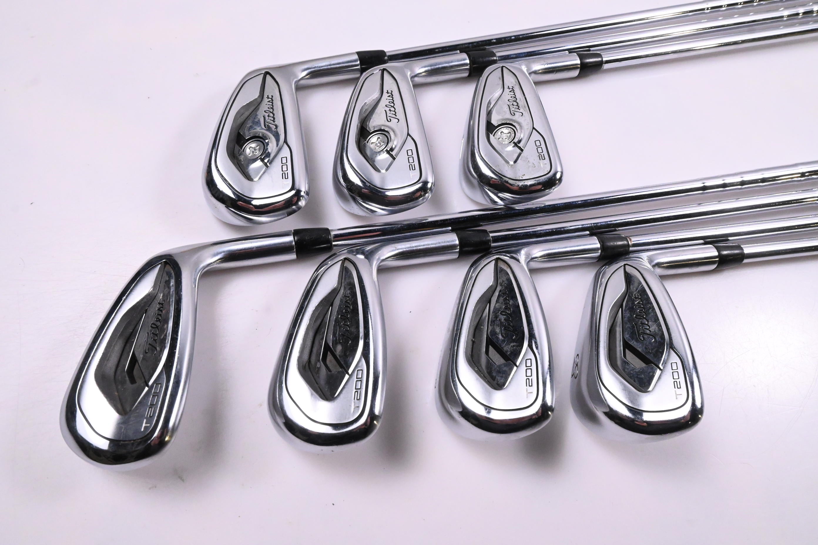 Titleist T200 2019 Irons / 5-PW+48° / Stiff Flex AMT Black S300 Shafts
