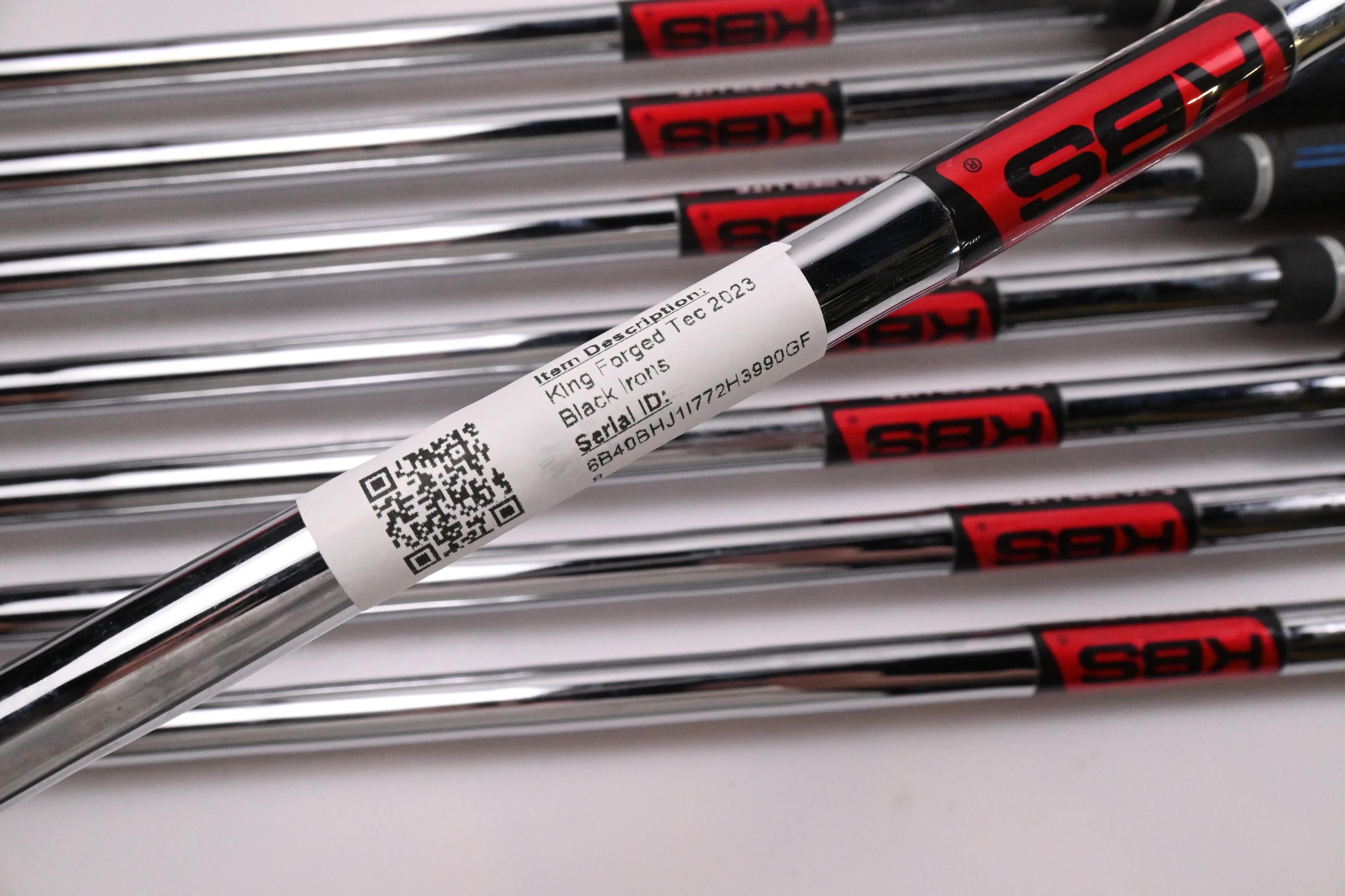 Cobra King Forged Tec 2023 Black Irons / 4-PW+GW / Regular Flex KBS $-Taper Lite