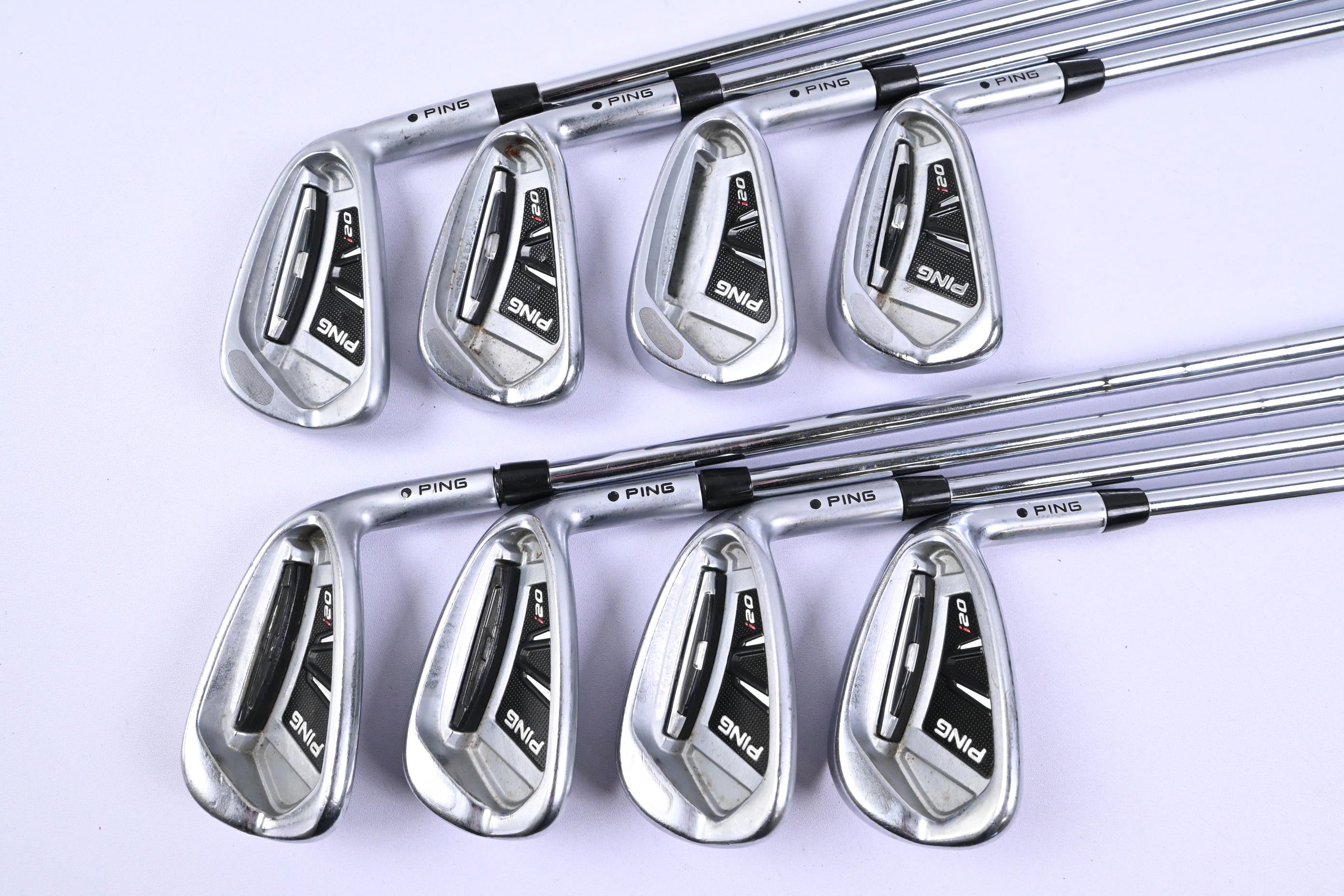 Ping i20 Irons / 4-PW+GW / Black Dot / Regular Flex Ping CF5 Shafts