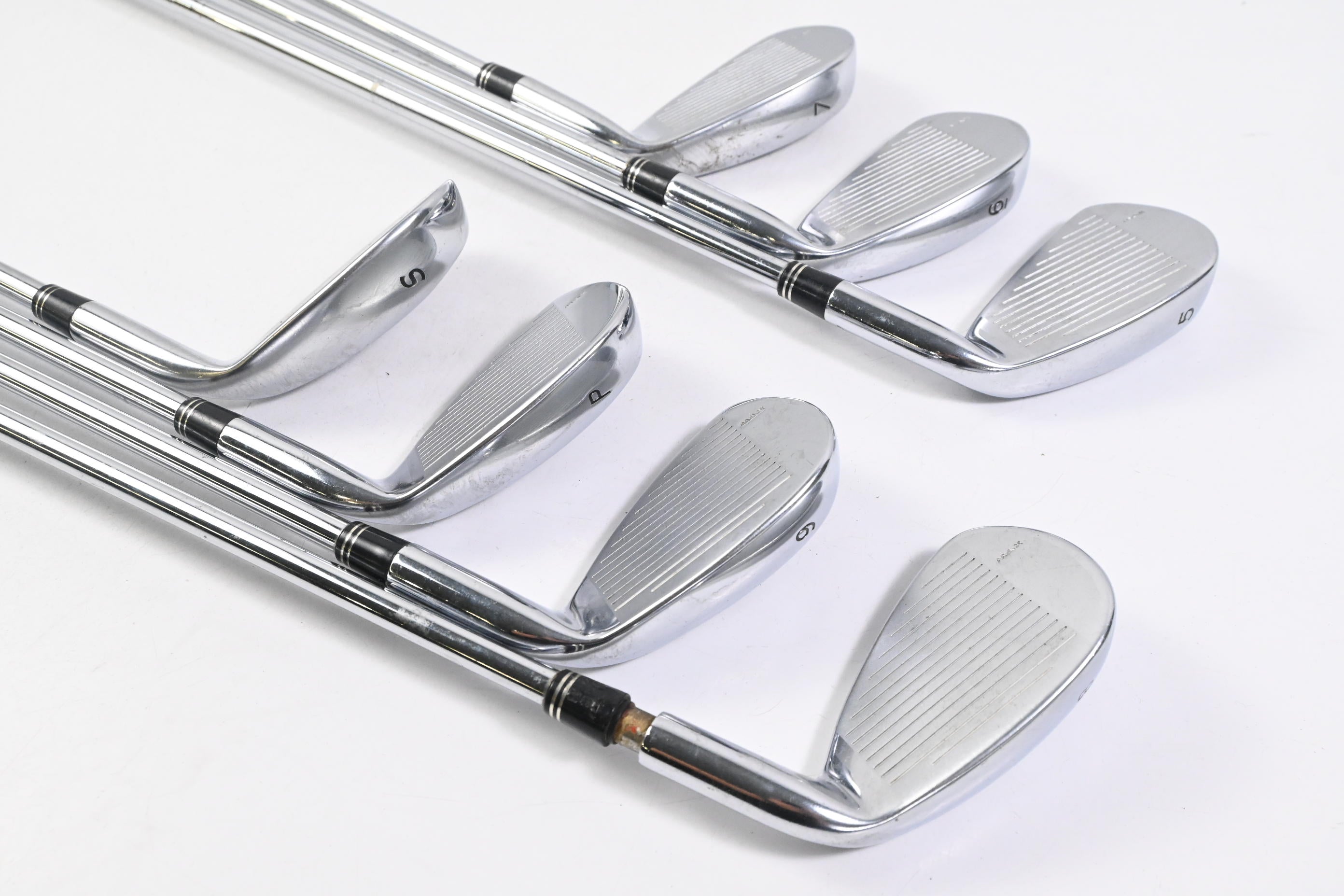 Left Hand Taylormade R7 CGB Irons / 5-PW+SW / Regular Flex Steel Shafts