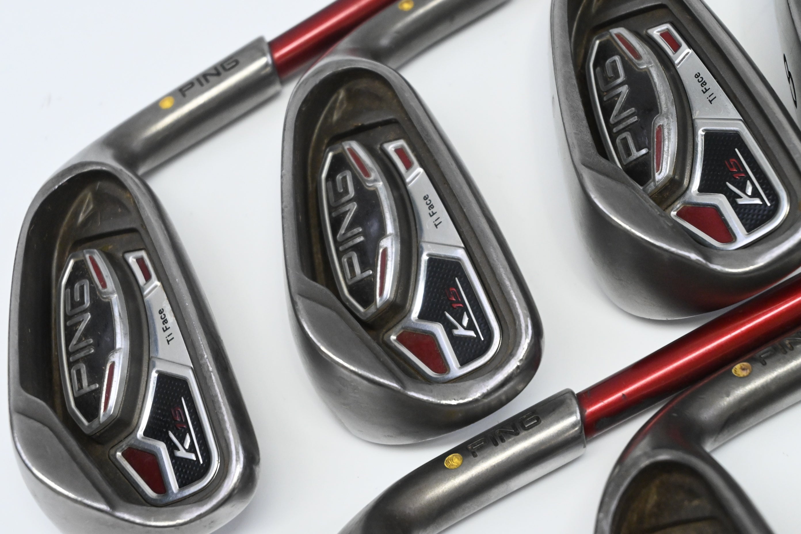 Ping K15 Irons / 5-PW+SW / Yellow Dot / Regular Flex Ping TFC 149 Shafts