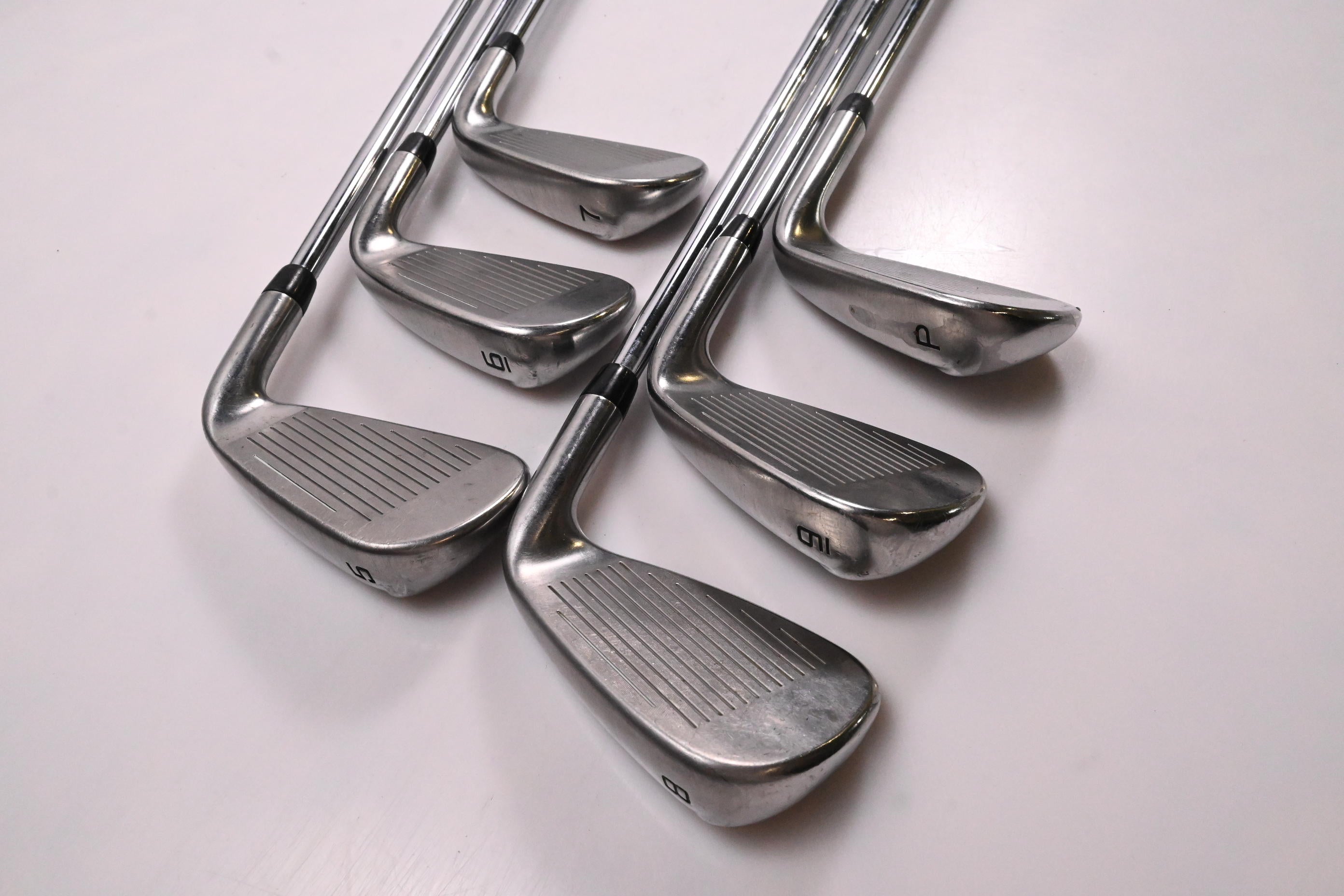 Left Hand Cobra Aerojet Irons / 5-PW / Stiff Flex KBS $-Taper 120 Shafts