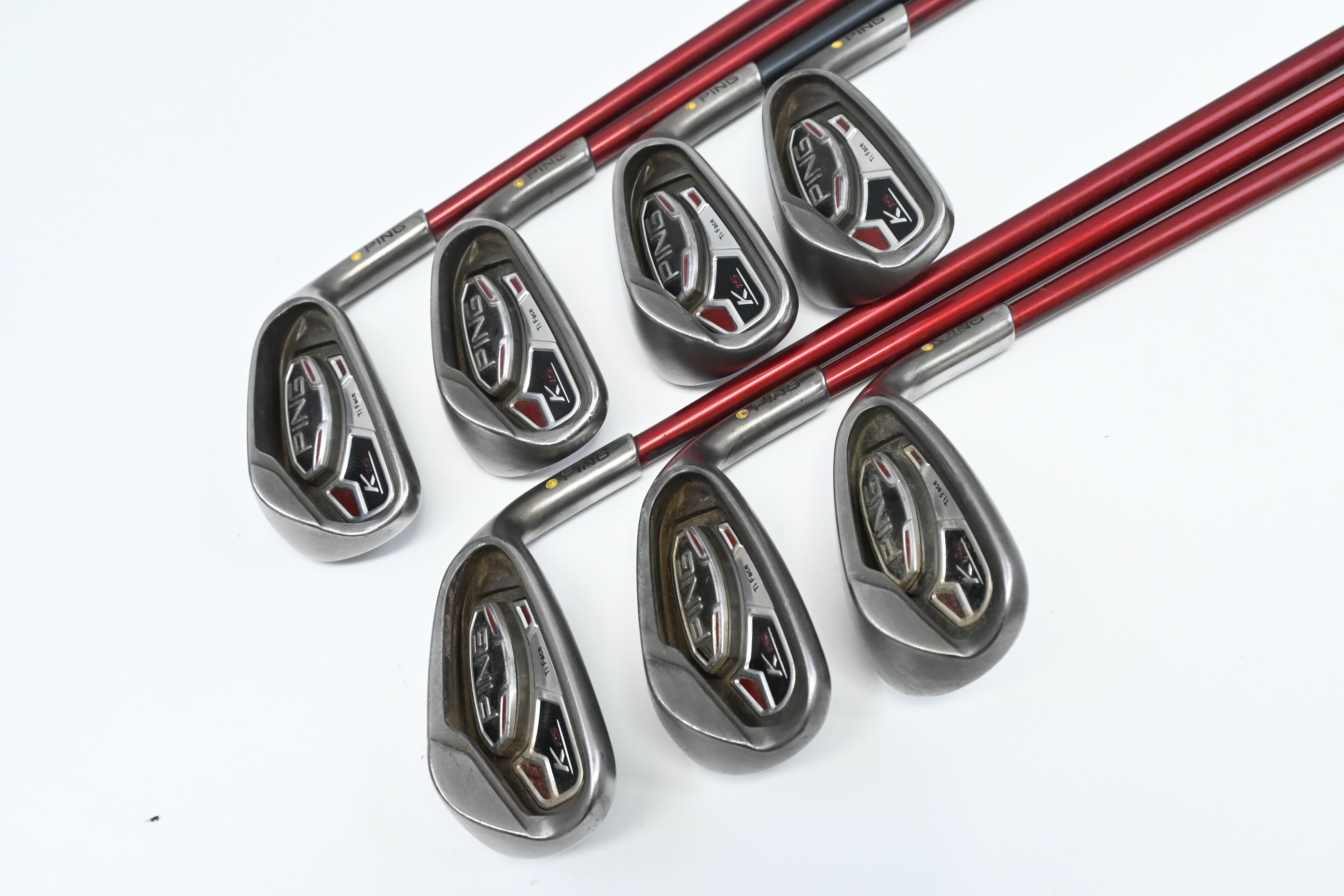 Ping K15 Irons / 5-PW+SW / Yellow Dot / Regular Flex Ping TFC 149 Shafts