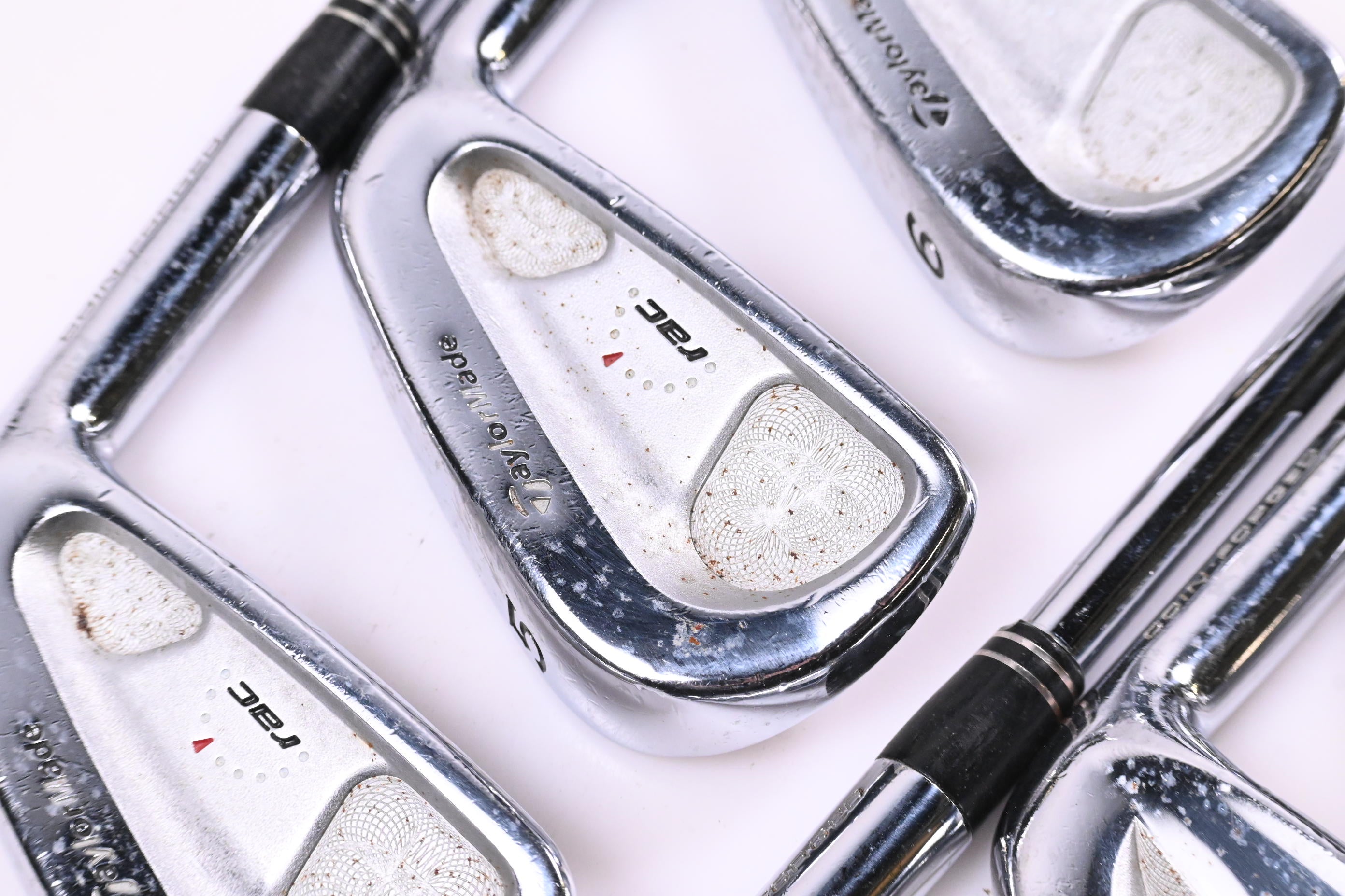 Taylormade RAC OS Irons / 4-9i / Stiff Flex Dynamic Gold S300 Shafts