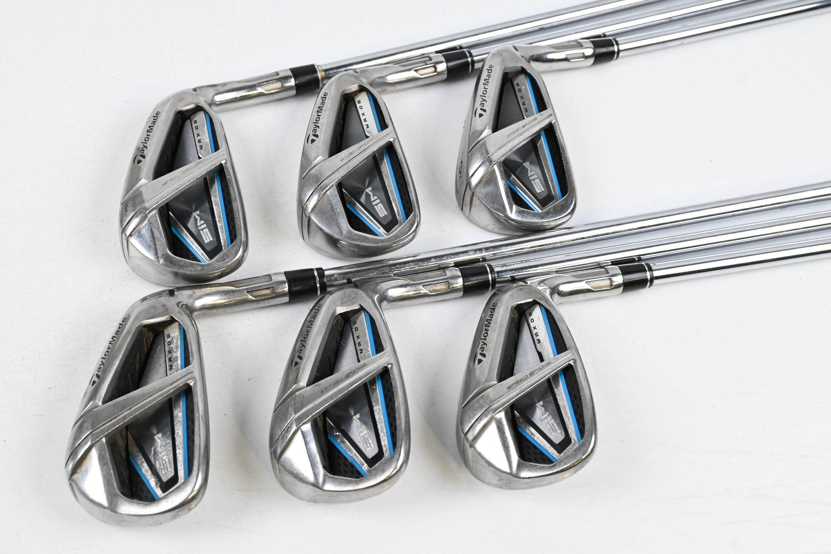 Taylormade SIM Max OS Irons / 4-9i / Regular Flex KBS Max 85 Shafts
