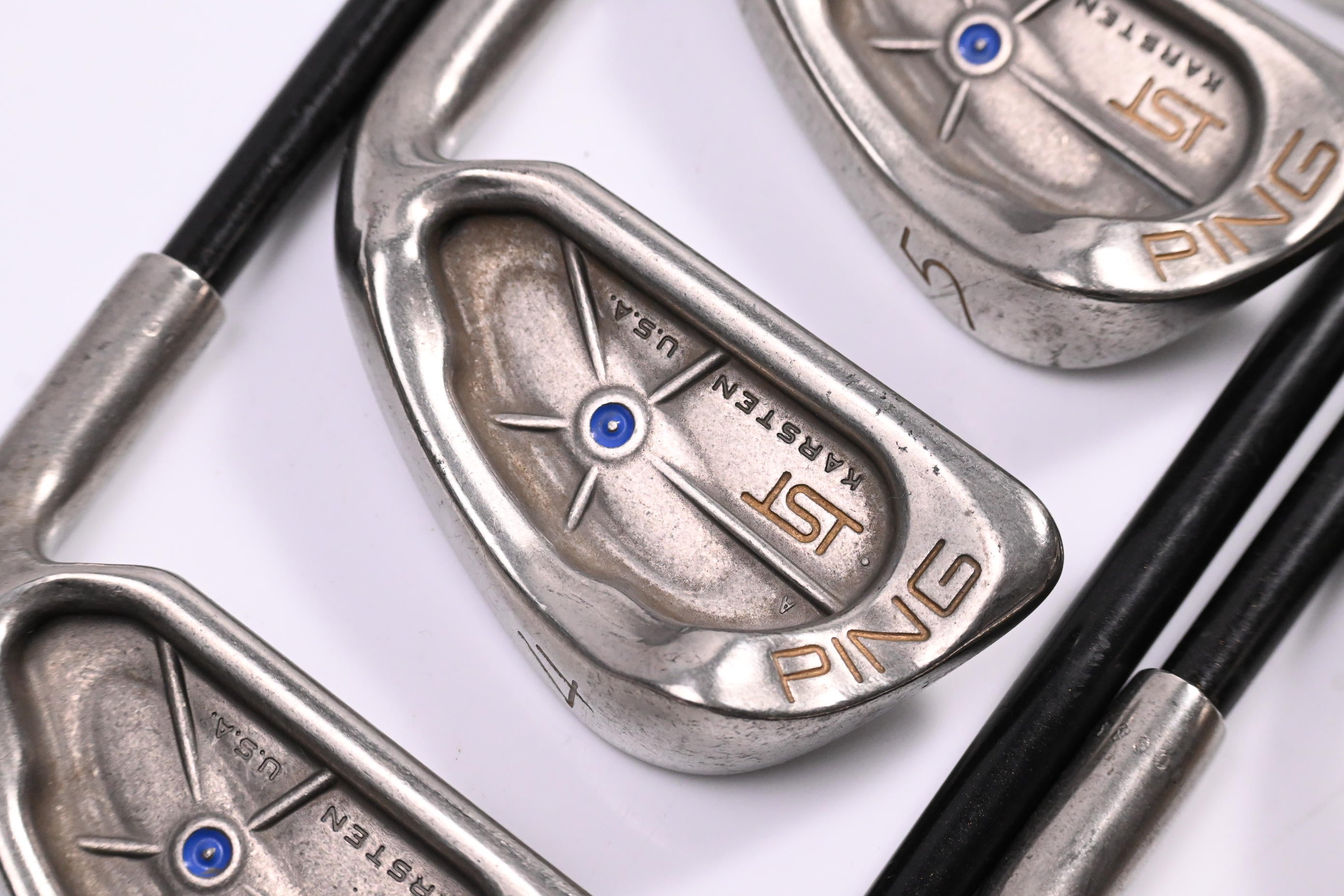 Ping ISI Nickel Irons / 3-PW+SW / Blue Dot / Regular Flex Aldila 350 Series