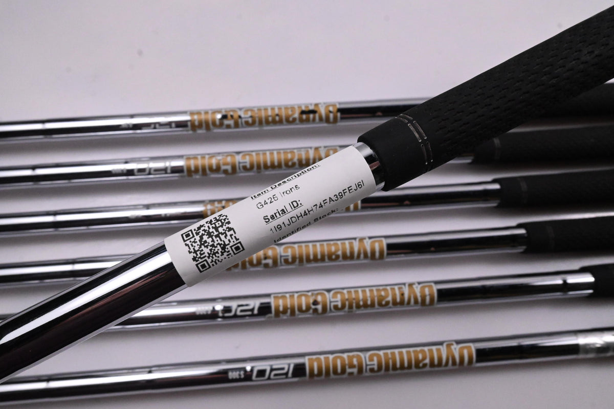 Ping G425 Irons / 4-PW / Red Dot / Stiff Flex Dynamic Gold 120 S300 Shafts