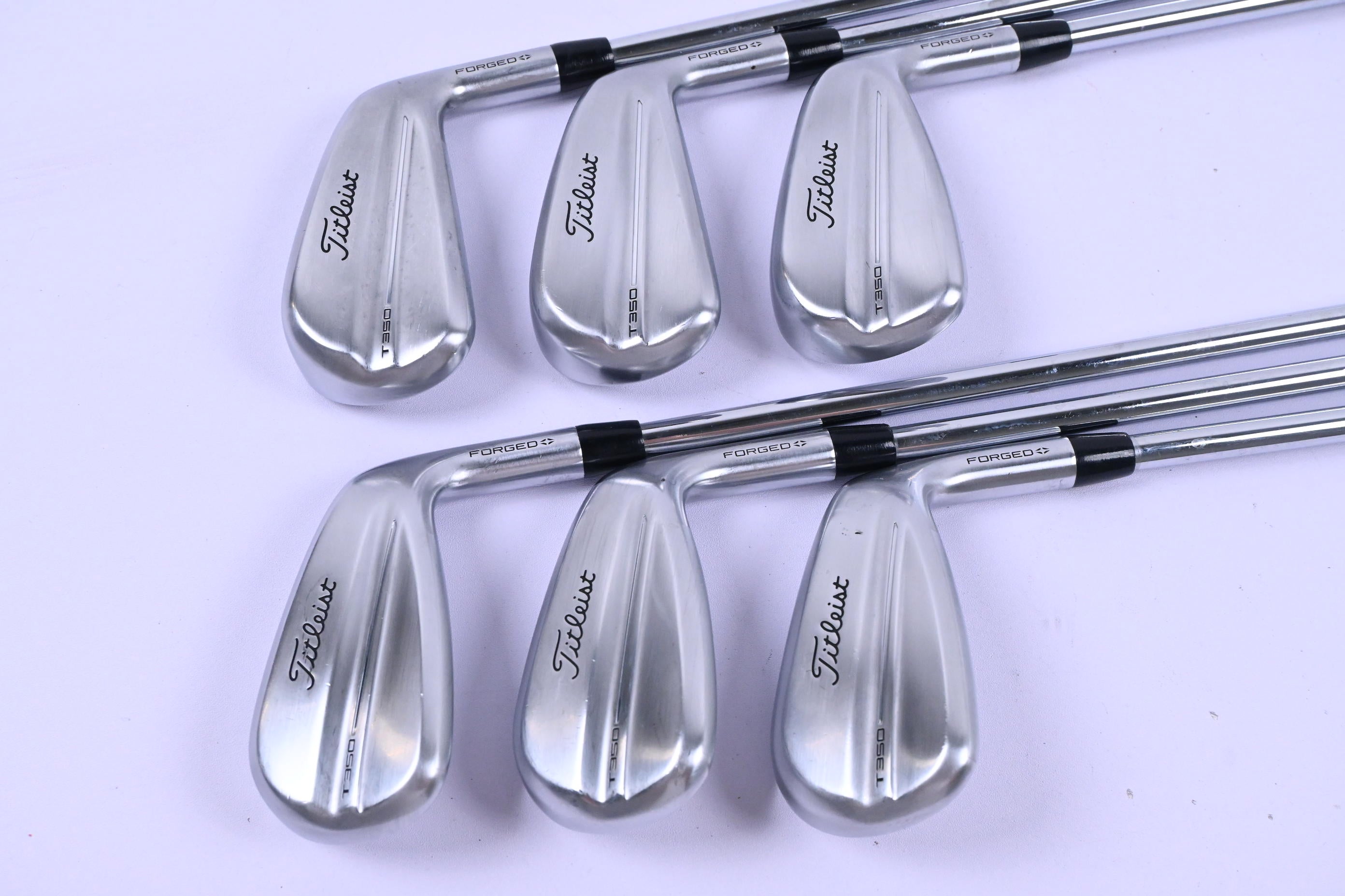 Titleist T350 2025 Irons / 6-PW+GW / Regular Flex AMT Black Shafts