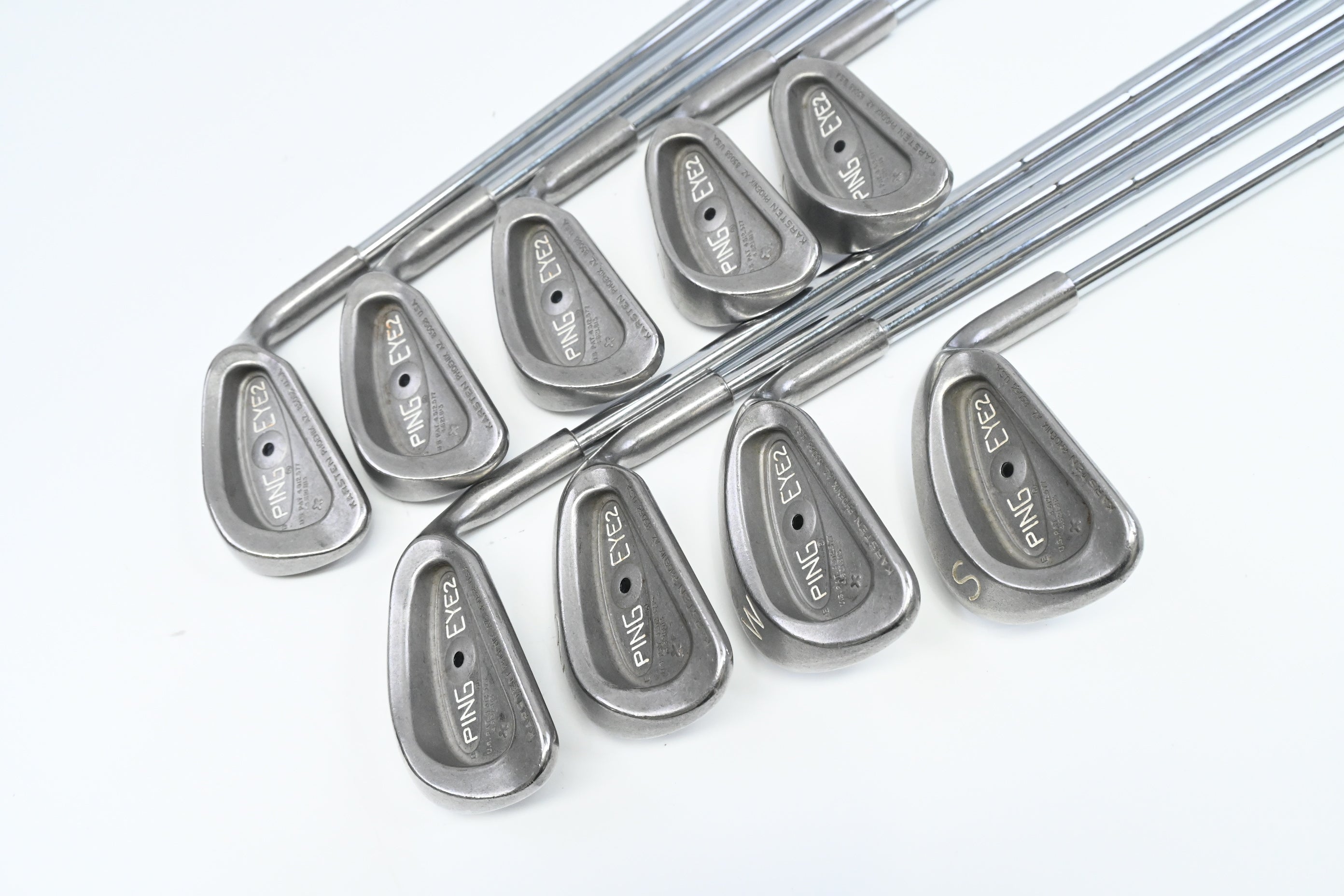 Ping Eye 2+ Irons / 3-PW+SW / Black Dot / Stiff Flex Ping KT Shafts