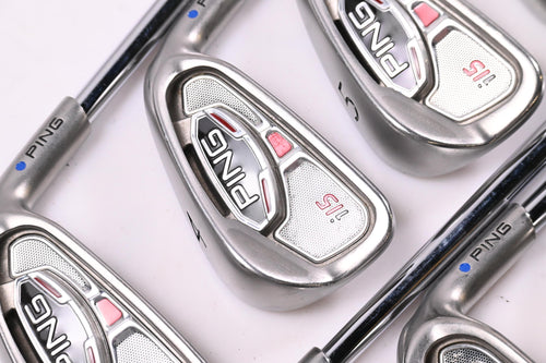Ping i15 Irons / 3-PW / Blue Dot / Regular Flex Ping AWT Shafts