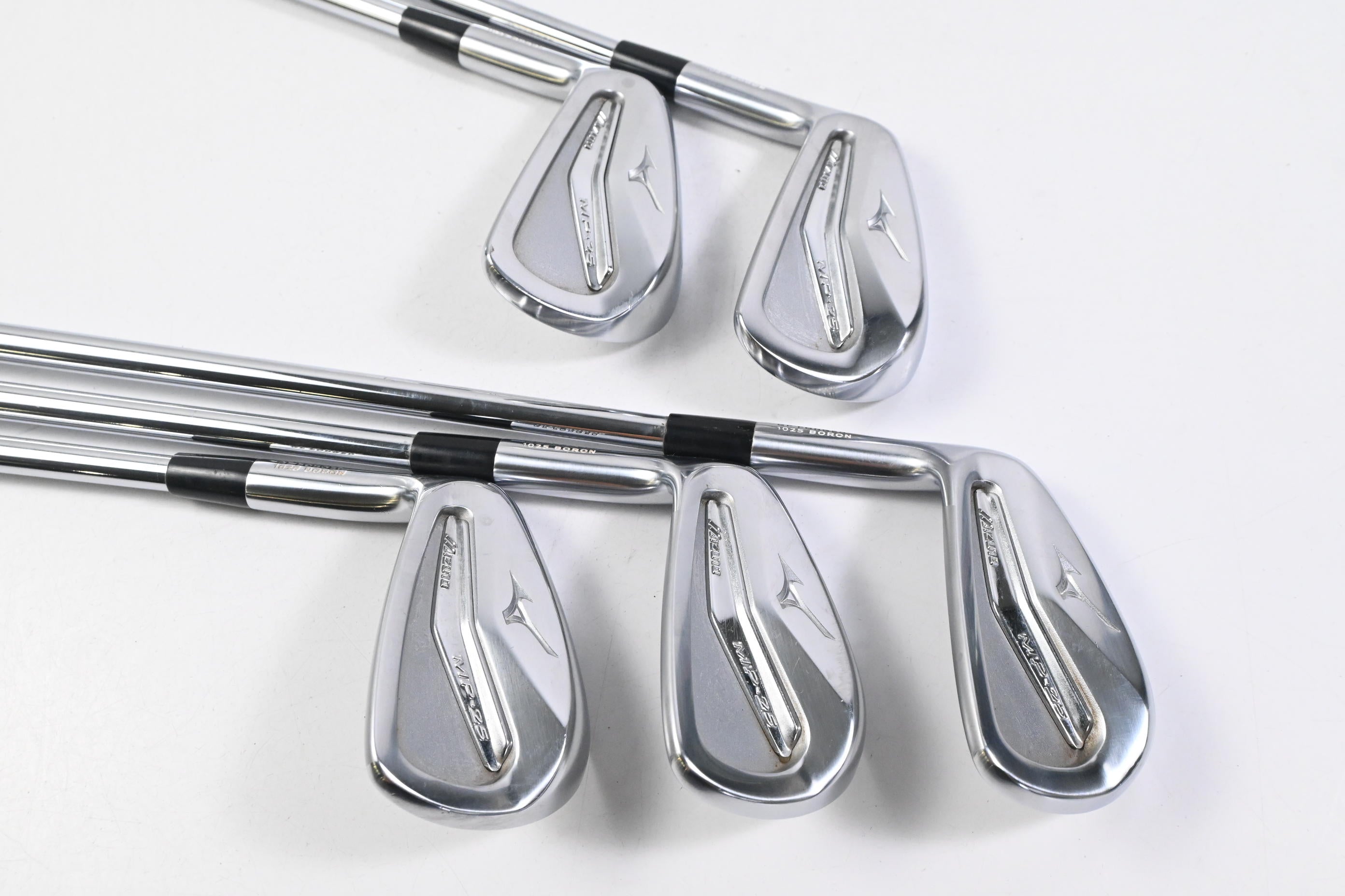 Left Hand Mizuno MP-25 Irons / 6-PW / Regular Flex Project X Rifle Shafts