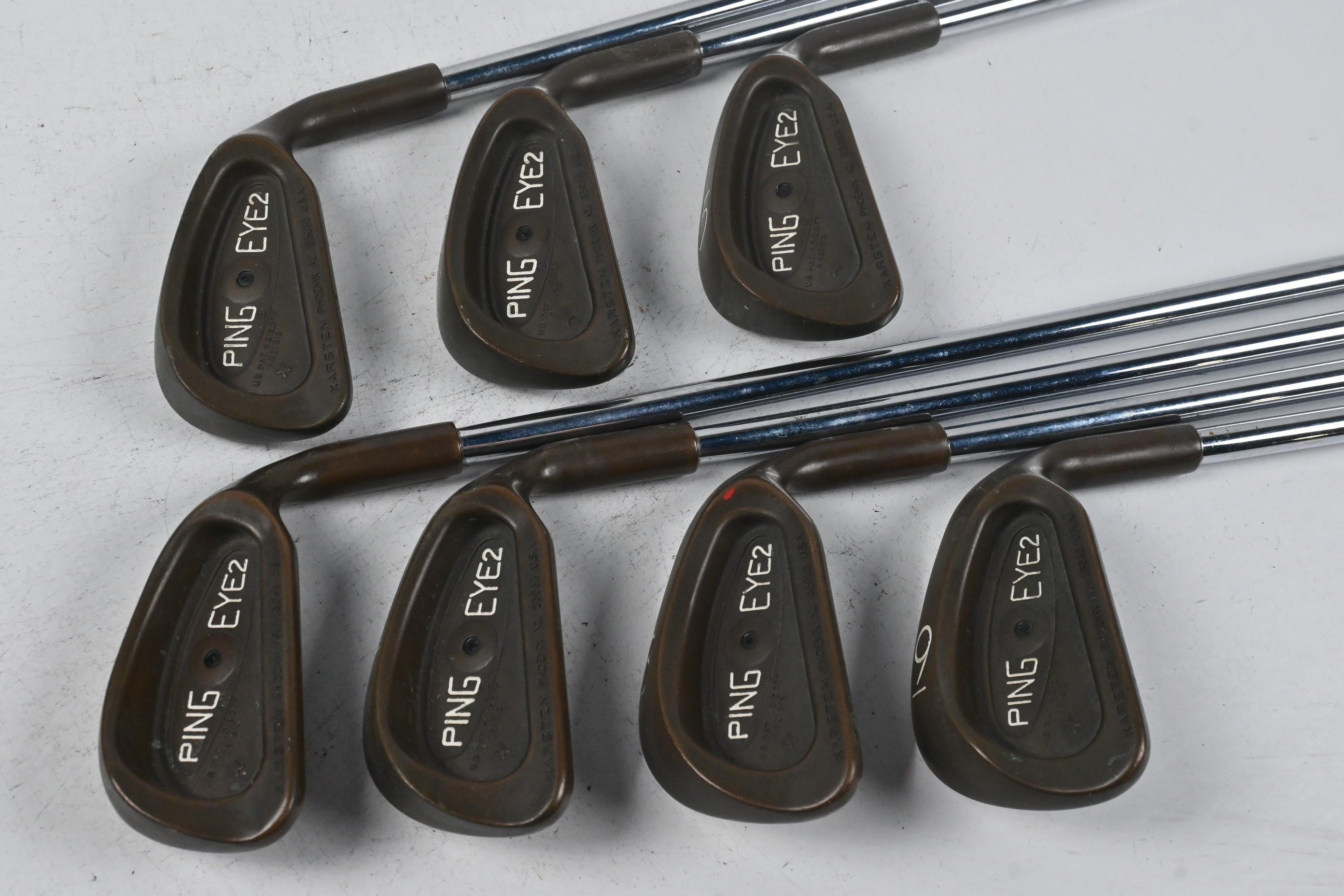 Ping Eye 2+ BeCu Irons / 3-9i / Black Dot / Stiff Flex Steel Shafts