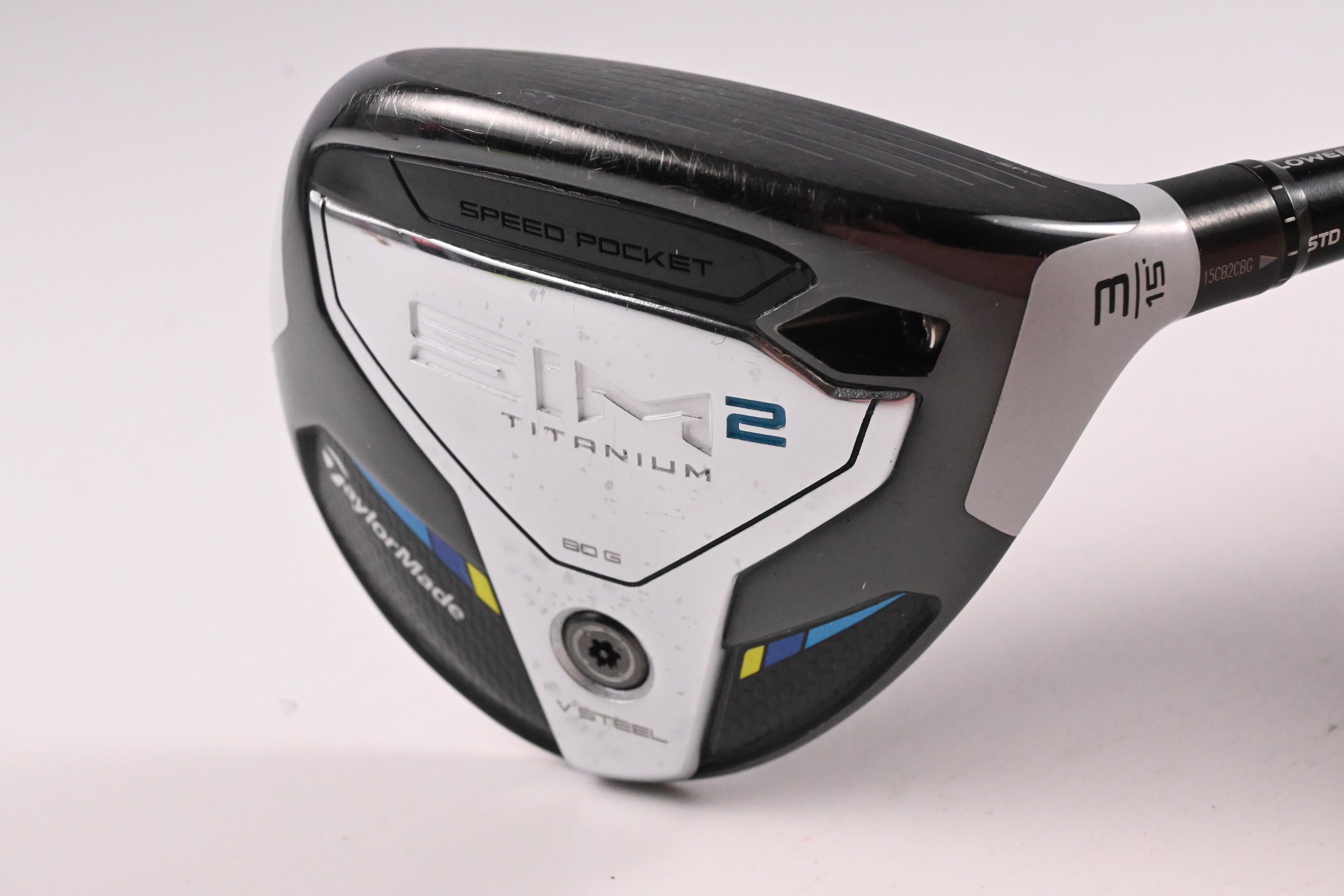 Taylormade SIM2 Ti #3 Wood / 15 Degree / Stiff Flex Tensei AV Blue 65 Shaft
