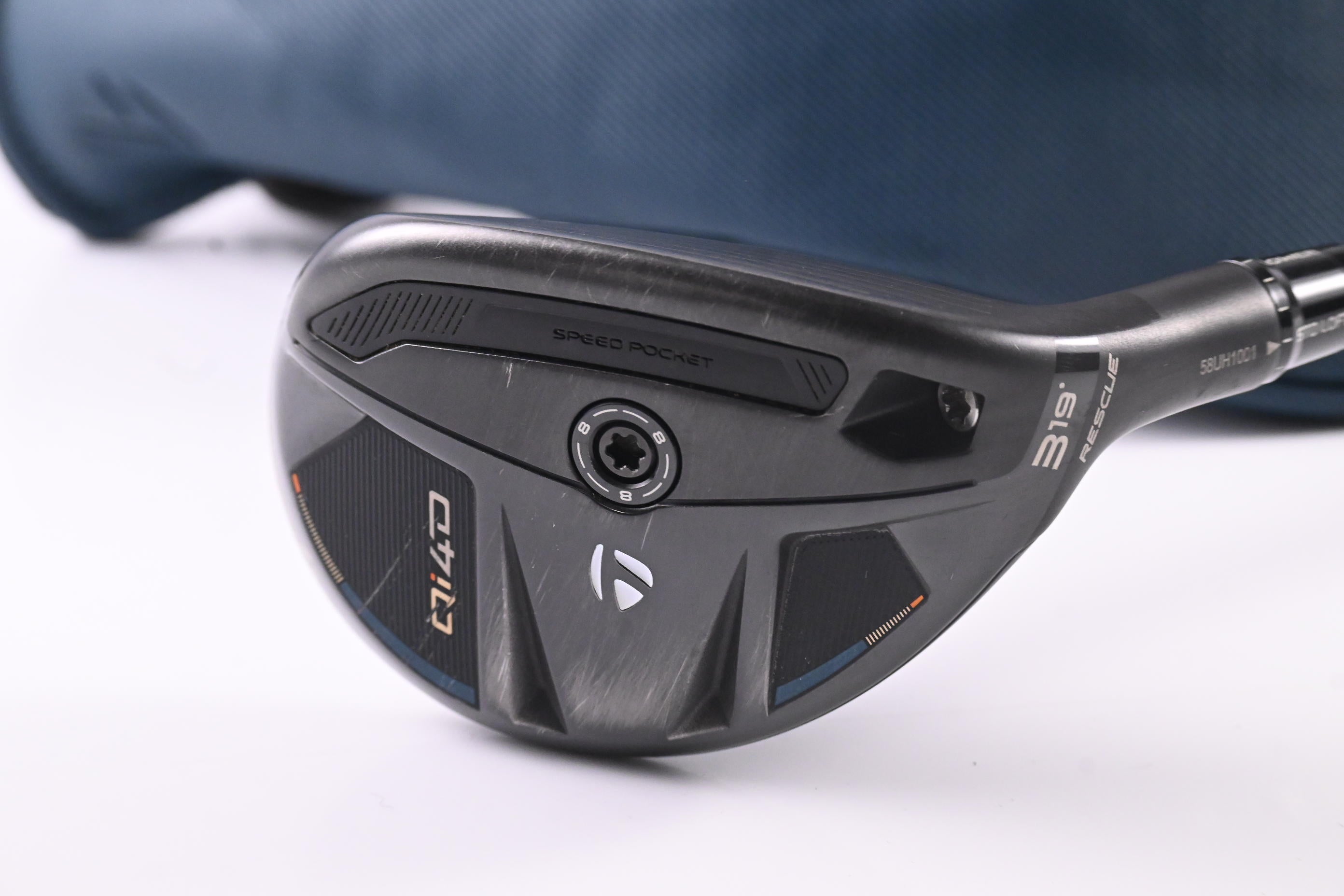 Taylormade Qi4D #3 Hybrid / 19 Degree / Stiff Flex KBS Reax 75 Shaft