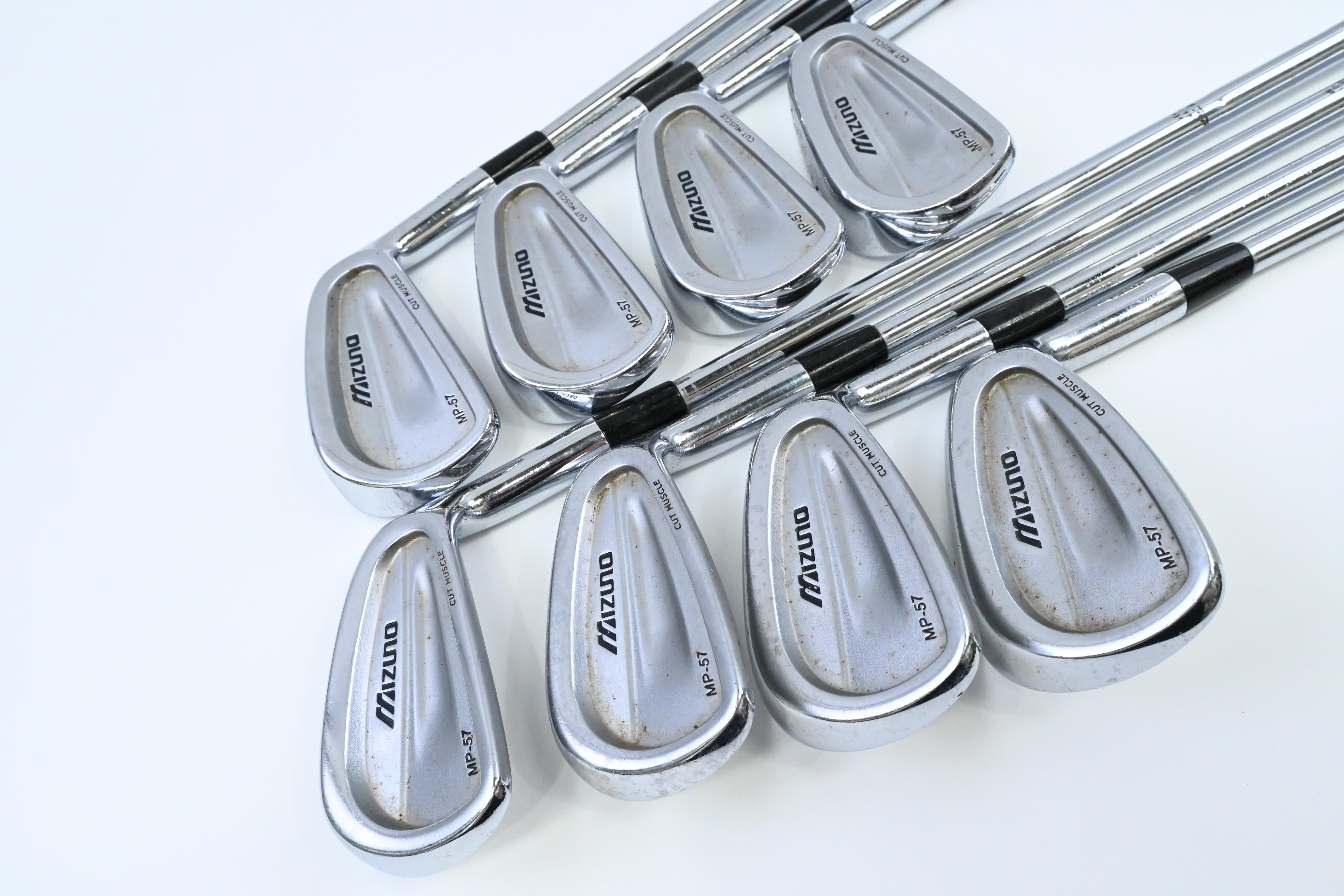 Mizuno MP-57 Irons / 3-PW / Stiff Flex Dynamic Gold S300 Shafts