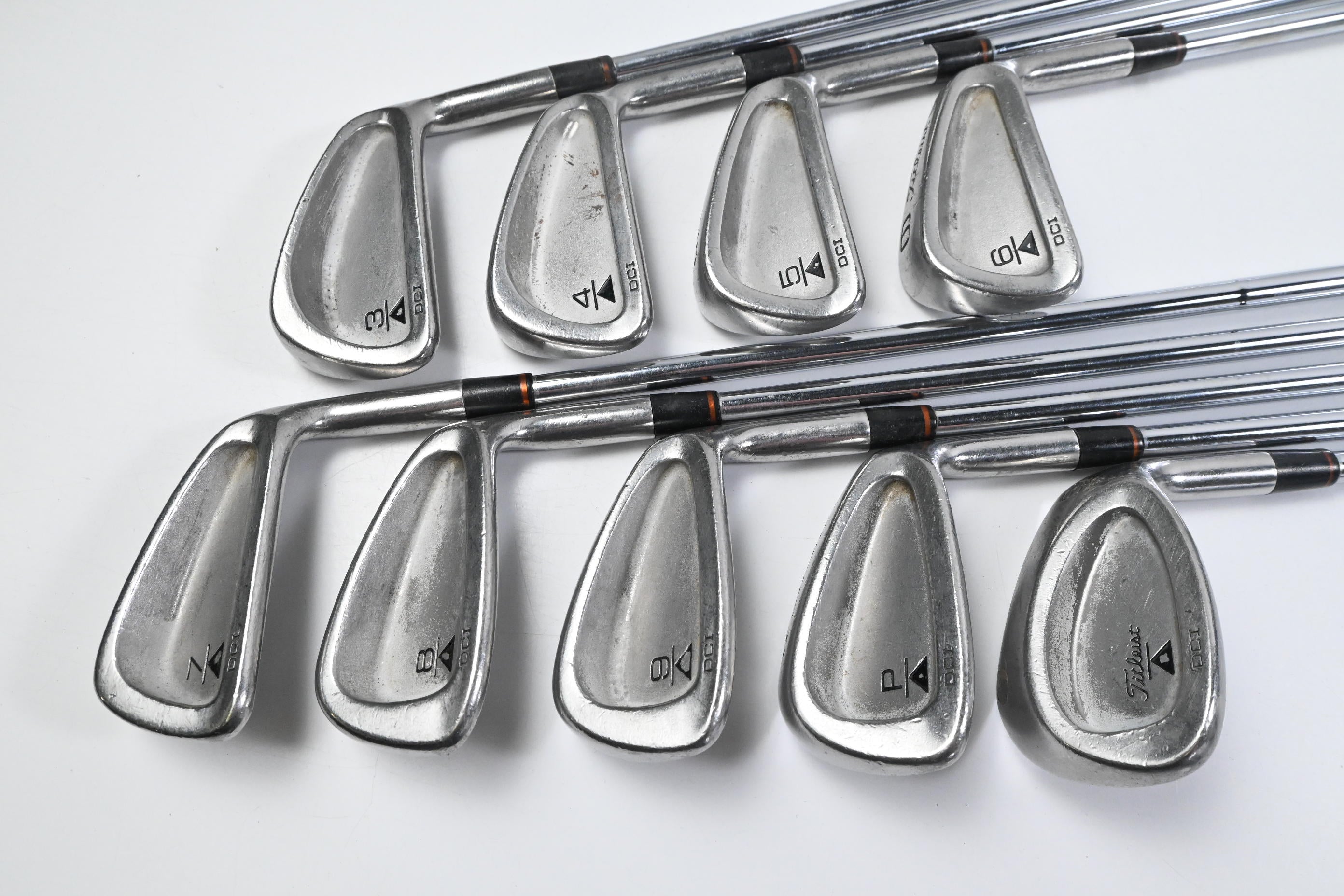 Titleist DCI Black Irons / 3-PW+SW / Regular Flex Titleist Tri Spec Steel Shafts
