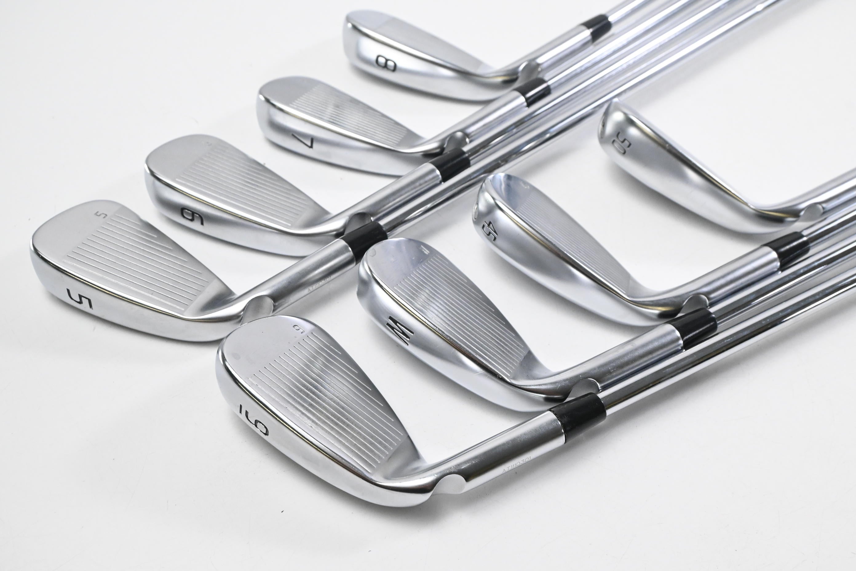 Ping G430 Irons / 5-PW+UW+GW / Black Dot / Stiff Flex Ping AWT 2.0 Shafts