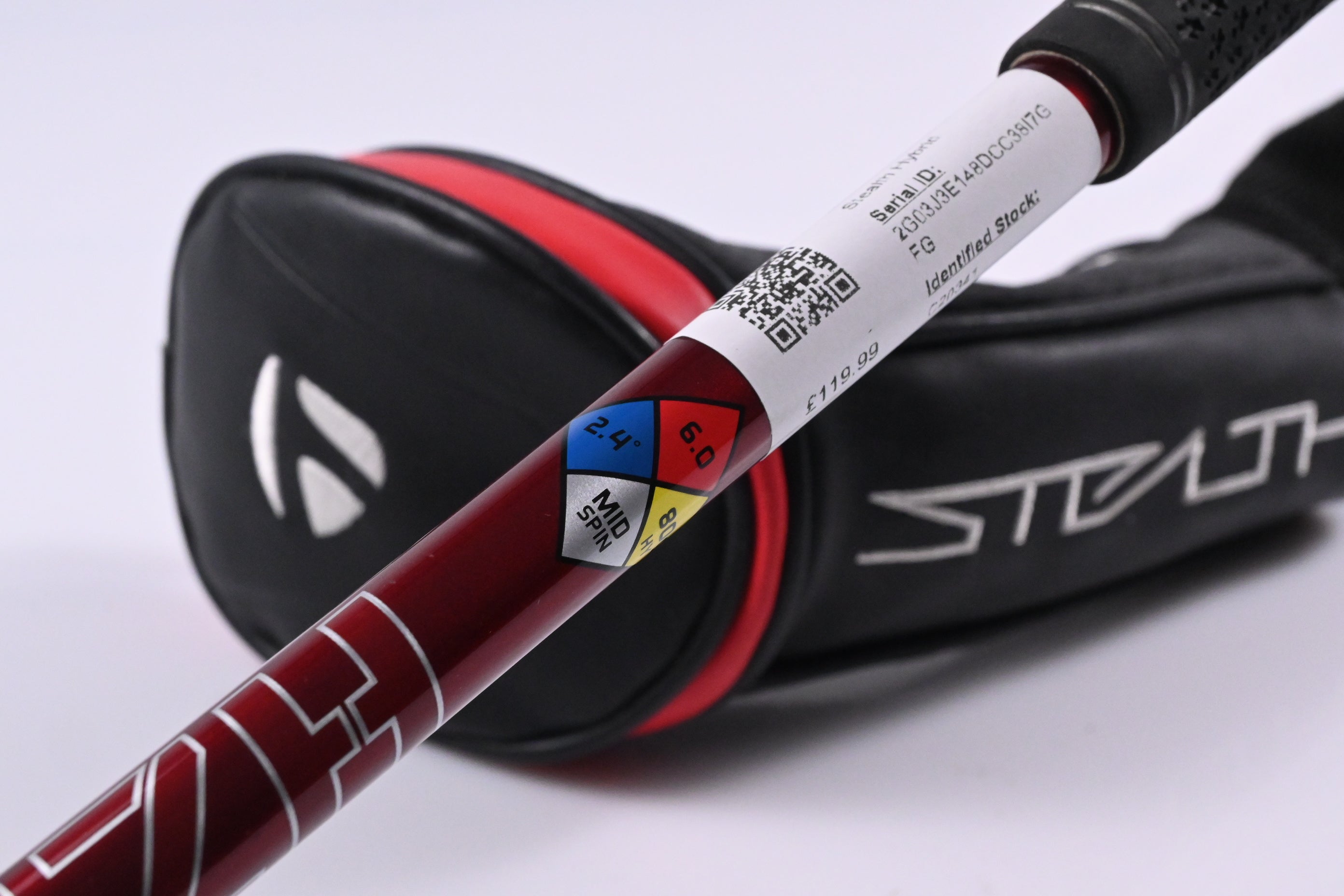 Taylormade Stealth Plus #3 Hybrid / 19.5 Degree / Stiff Flex HZRDUS Smoke Red 80