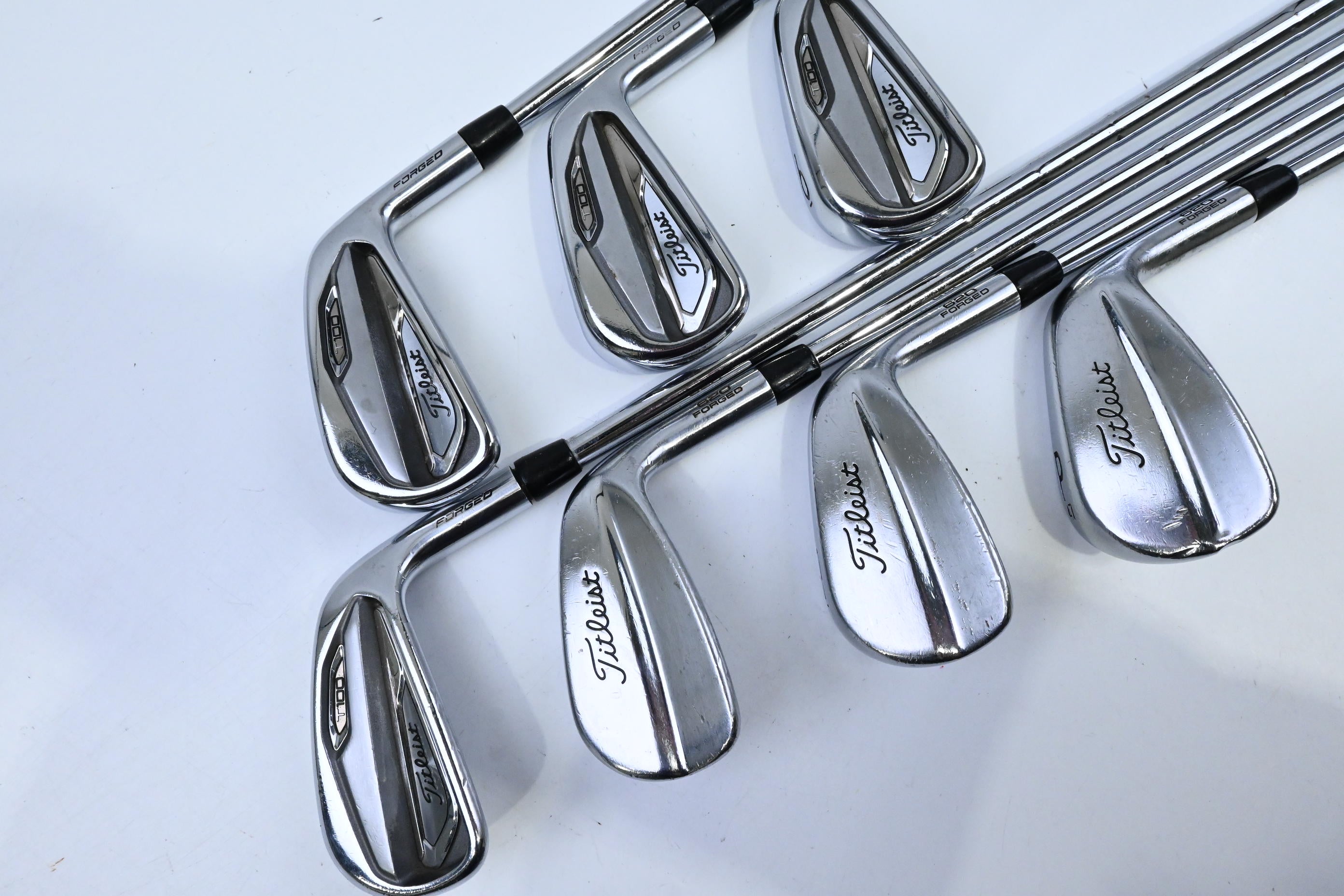Titleist T100 2019 / 620 Forged Combo Irons / 4-PW / Stiff Flex KBS Tour Shafts