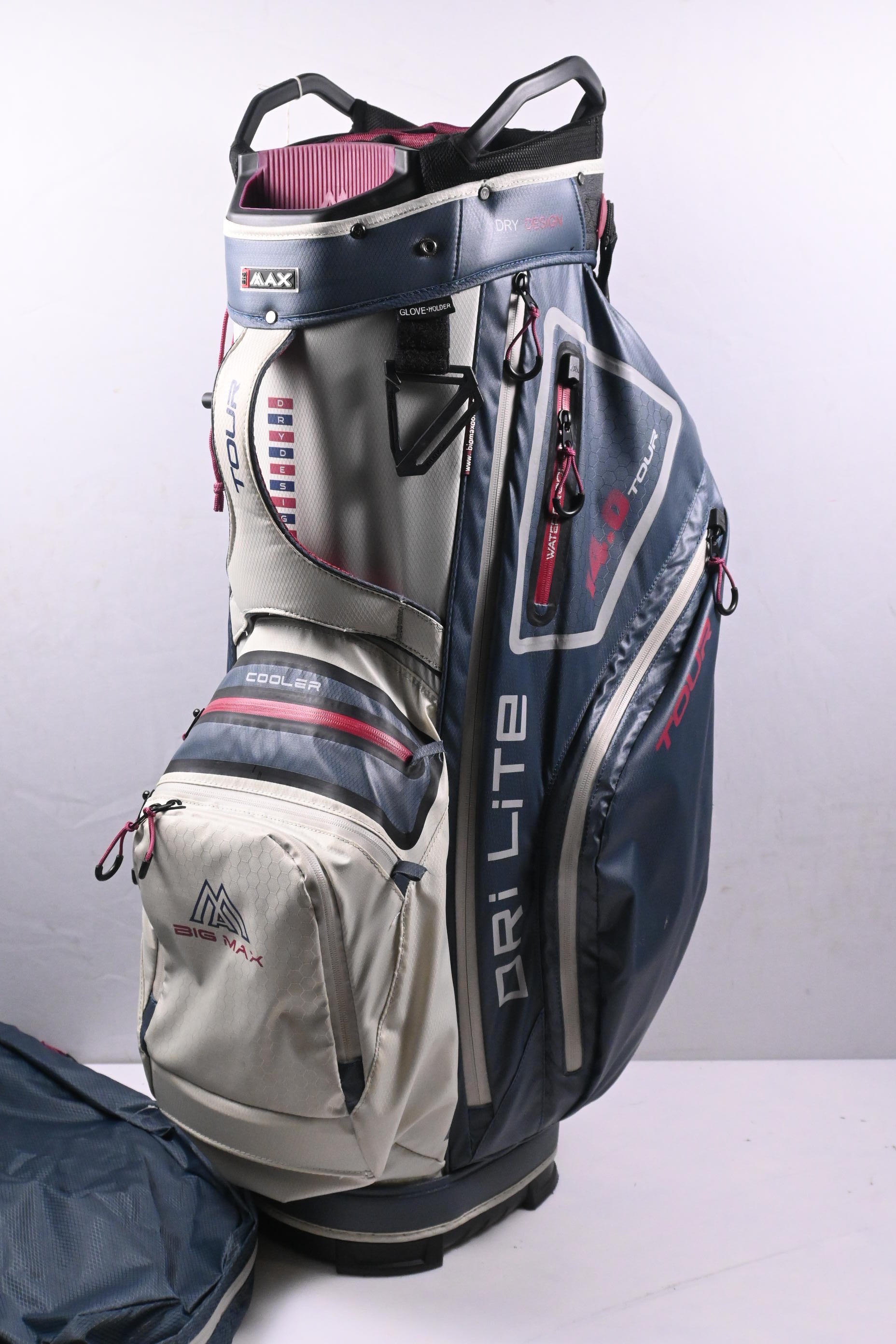 Big Max 14.0 Tour Cart Bag / 14-Way Divider / Blue, Grey