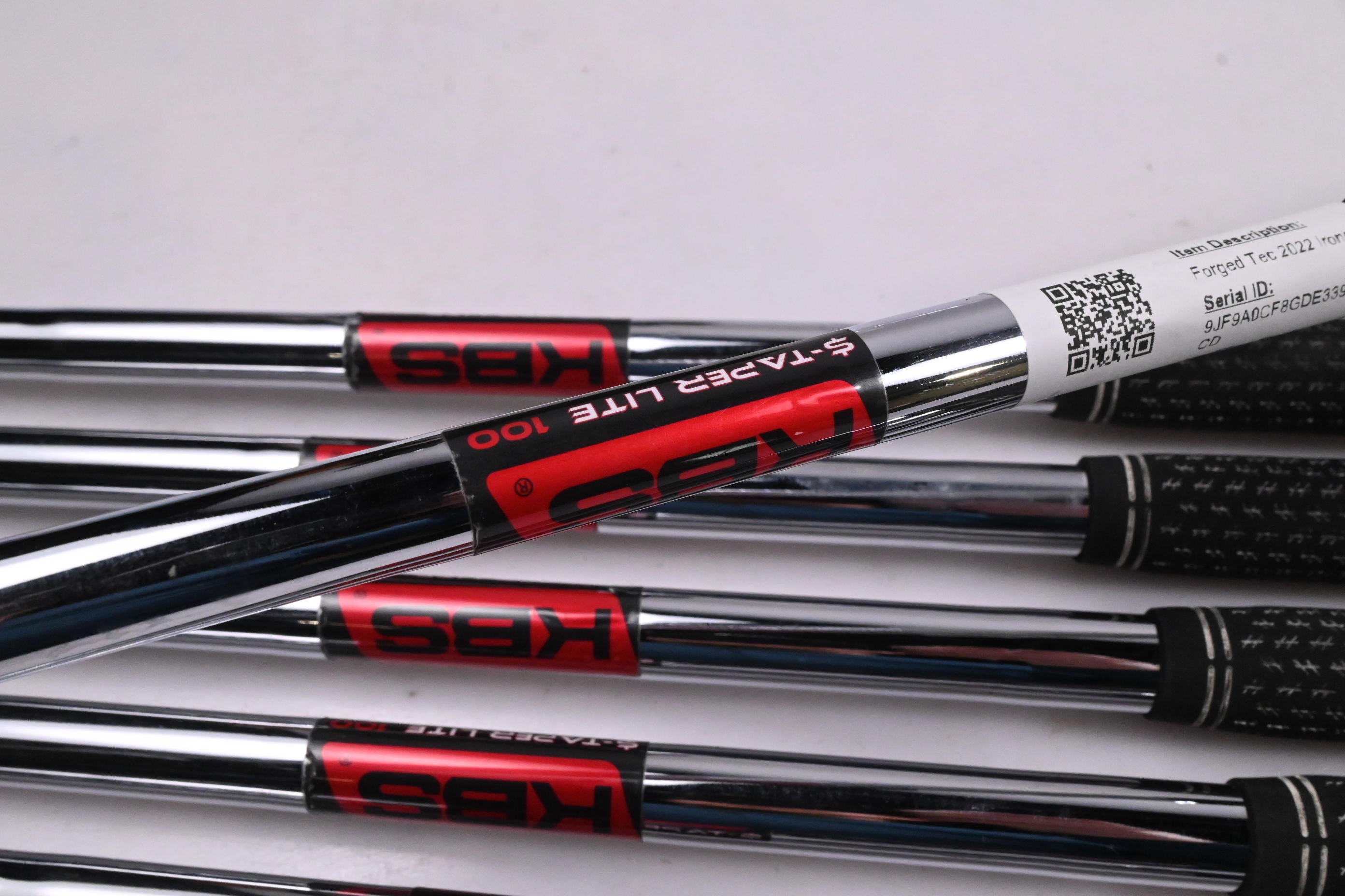Cobra Forged Tec 2022 Irons / 4-PW / Stiff Flex KBS $-Taper Lite 100 Shafts