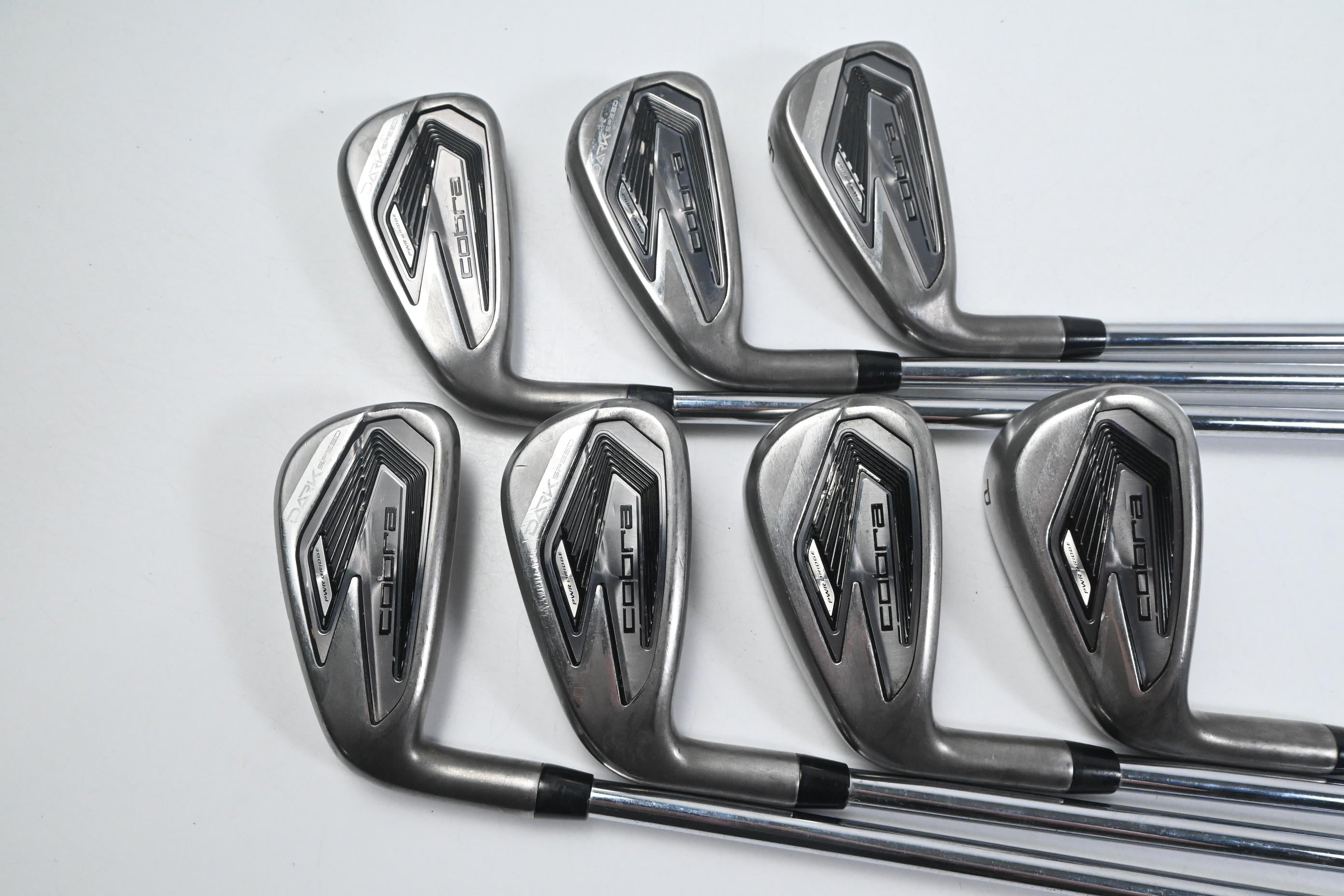 Left Hand Cobra Darkspeed Irons / 4-PW / Regular Flex Cobra Shafts