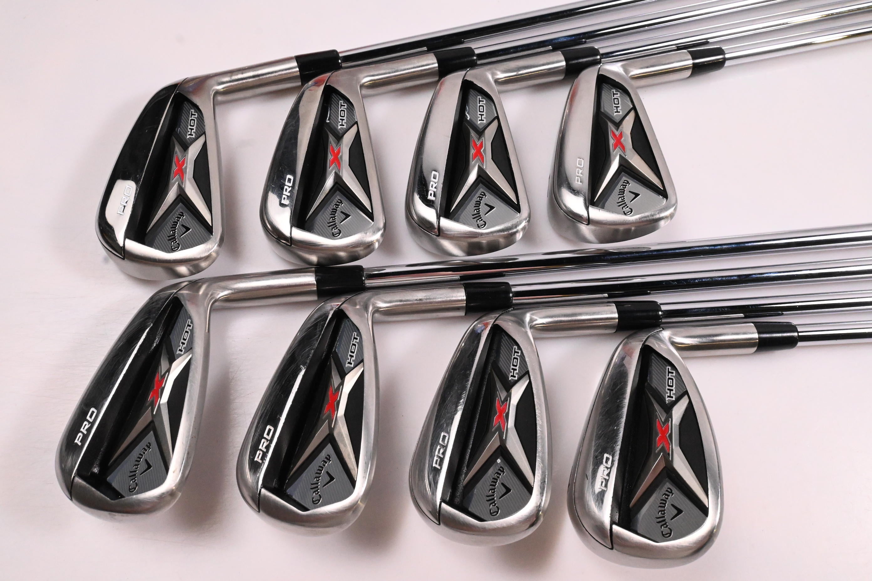 Callaway X Hot Pro Irons / 4-PW+GW / Regular Flex Project X Flighted 95 Shafts