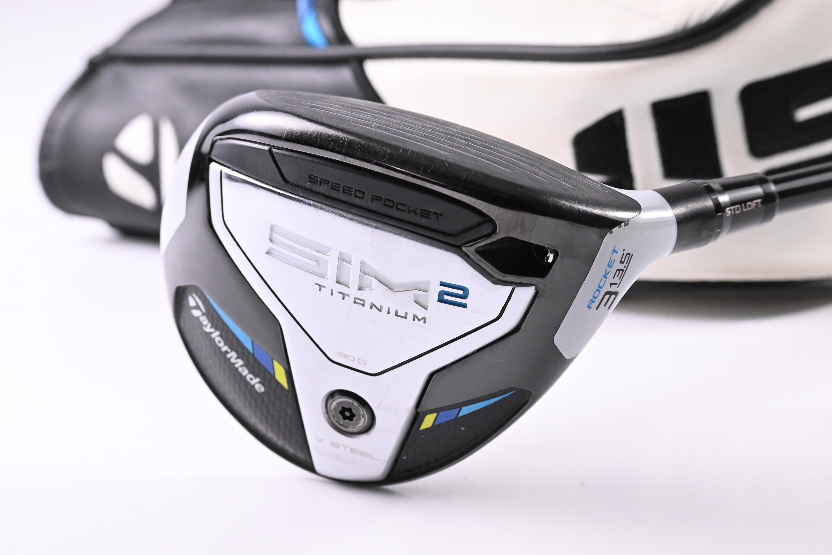 Taylormade SIM2 Ti Rocket #3 Wood / 13.5 Degree / Stiff Flex Kai'li Red 75 Shaft