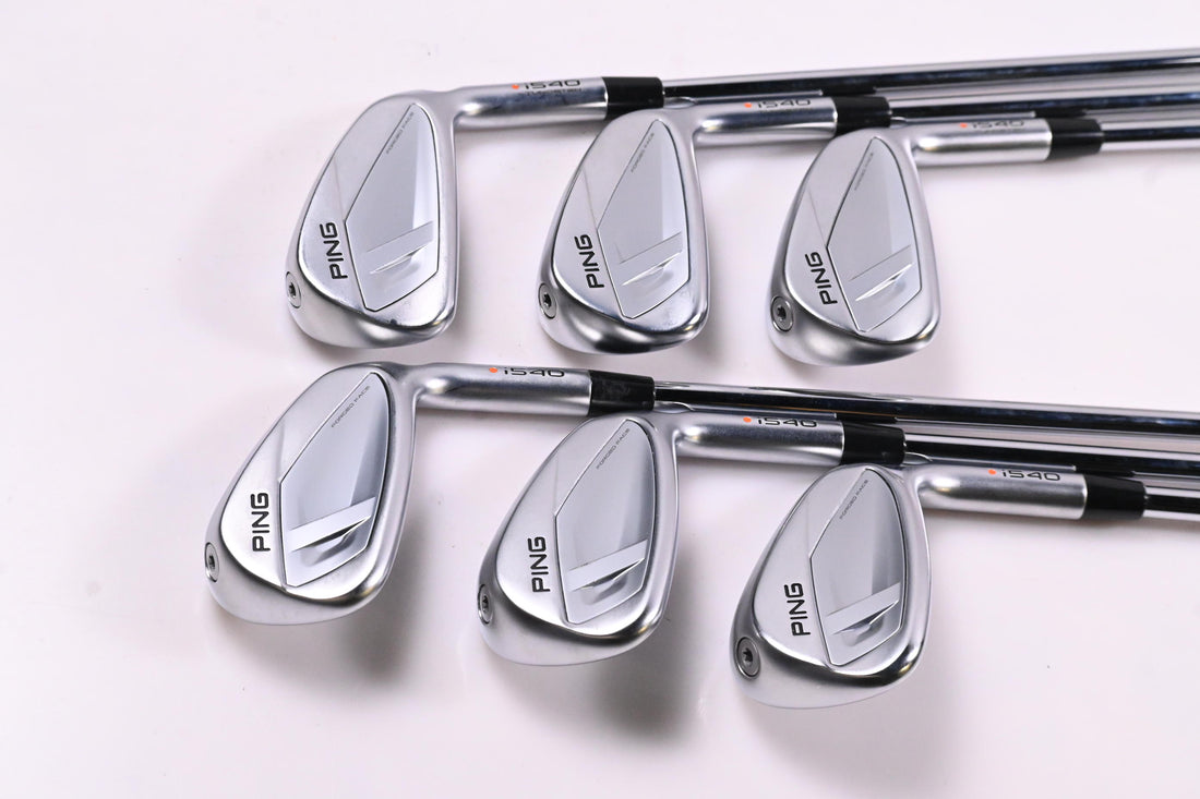 Ping i540 Irons / 5-PW / Orange Dot / Stiff Flex Ping AWT 3.0 Shafts