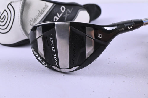 Cleveland Halo XL #5 Hybrid / 24 Degree / Regular Flex Tensei AV Raw Blue 65