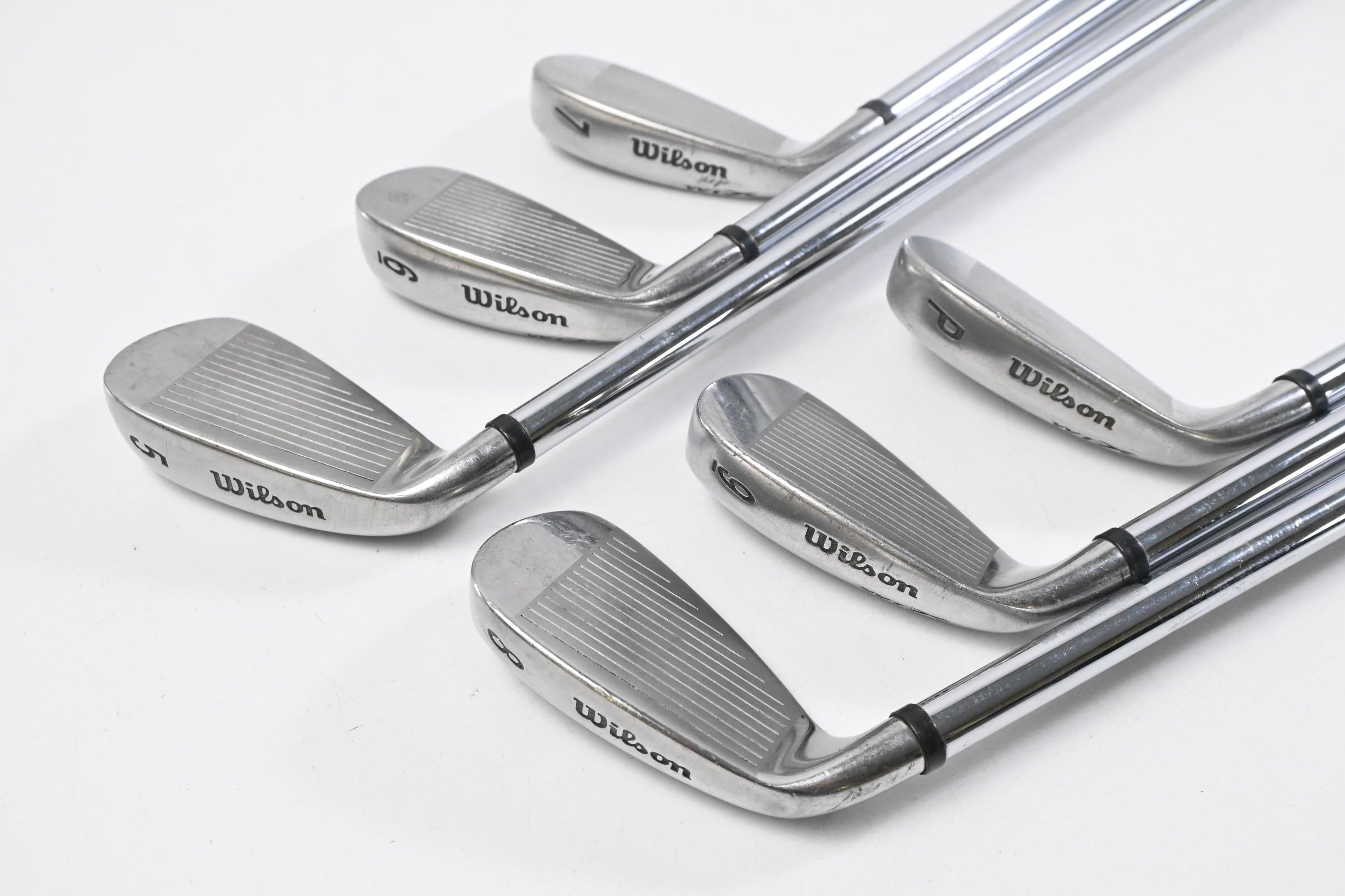 Wilson Deep Red Irons / 5-PW / Regular Flex Wilson Wide Tip Shafts