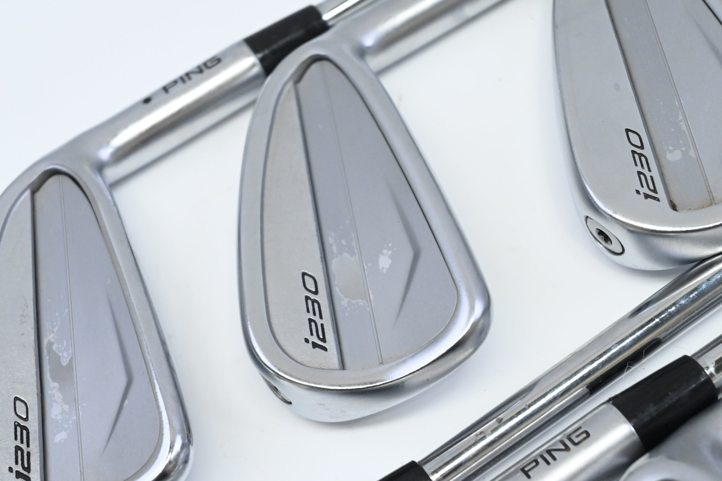 Ping i230 Irons / 4-PW / Black Dot / Stiff Flex KBS Tour 120 Shafts