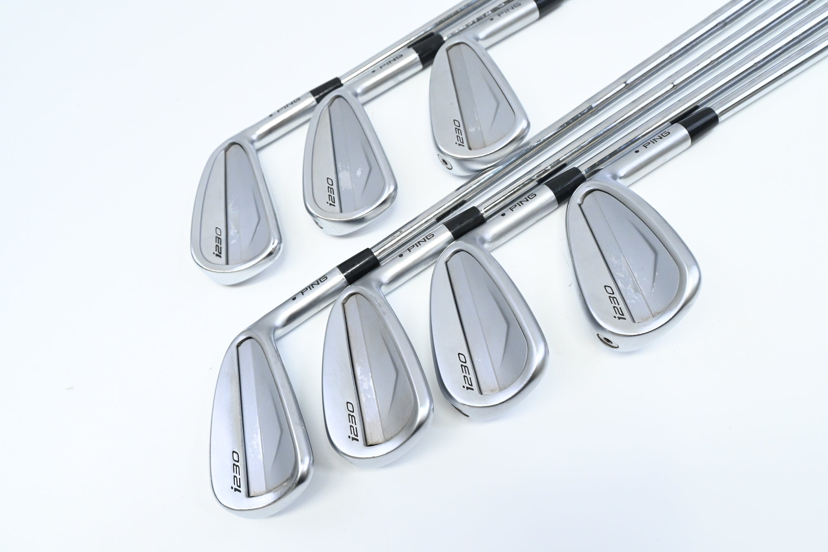 Ping i230 Irons / 4-PW / Black Dot / Stiff Flex KBS Tour 120 Shafts