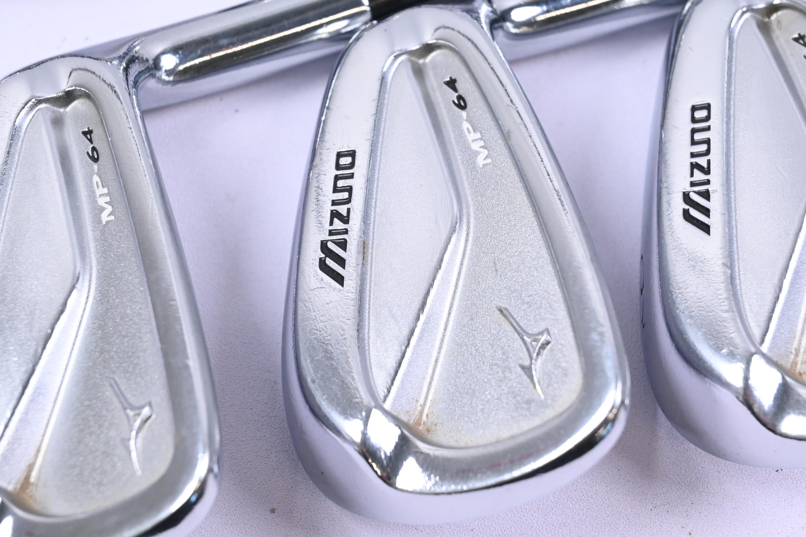 Mizuno MP-64 Irons / 3-PW / Stiff Flex Dynalite Gold XP Shafts