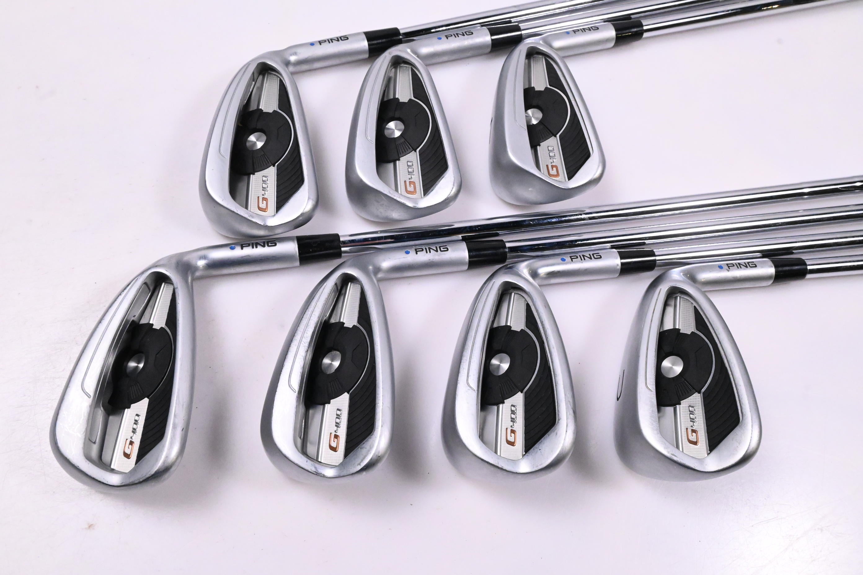 Ping G400 Irons / 5-PW+UW / Blue Dot / Regular Flex Ping AWT 2.0 Shafts