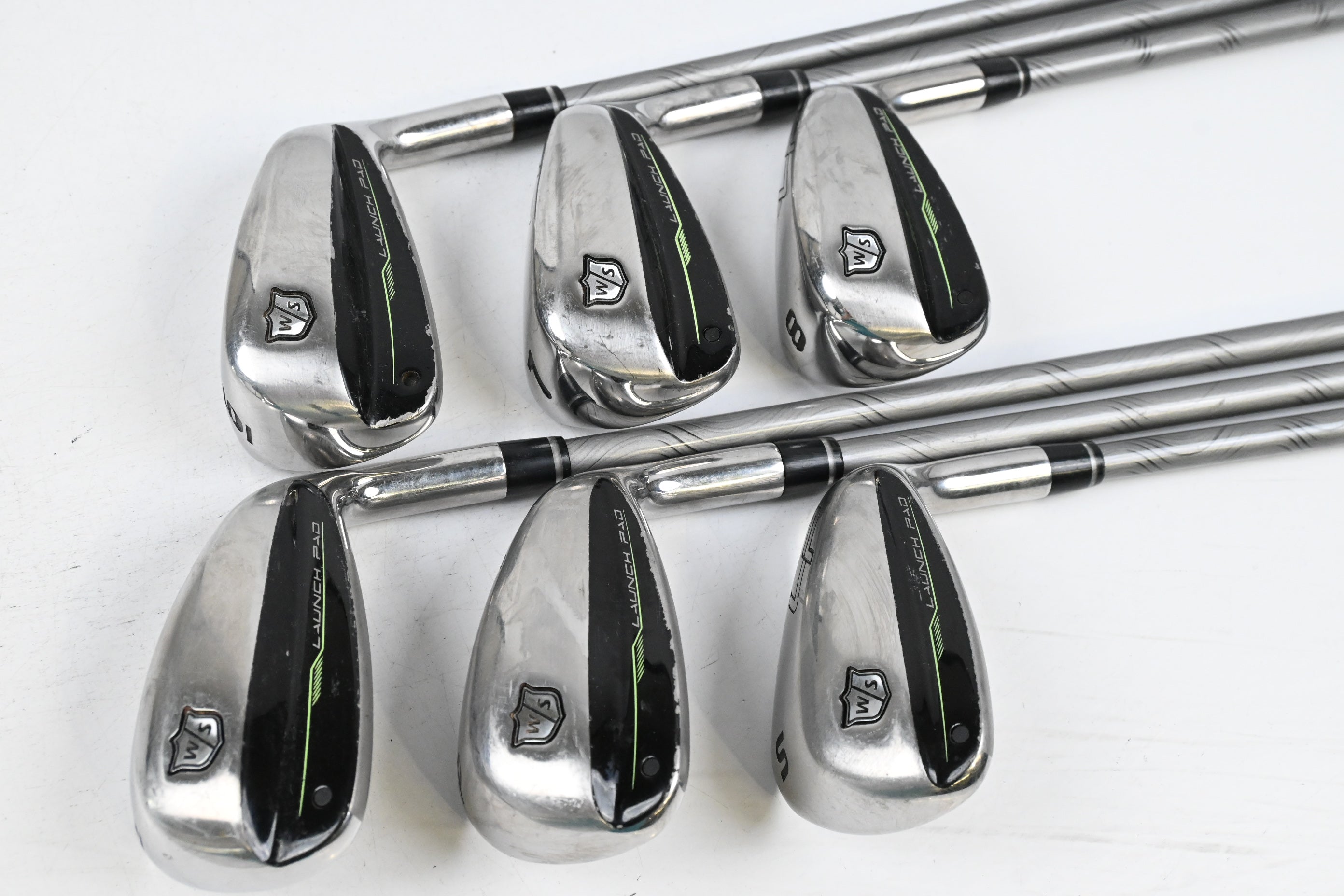 Ladies Wilson Launch Pad 2022 Irons / 6-PW+SW / Ladies Flex Project X Evenflow 50