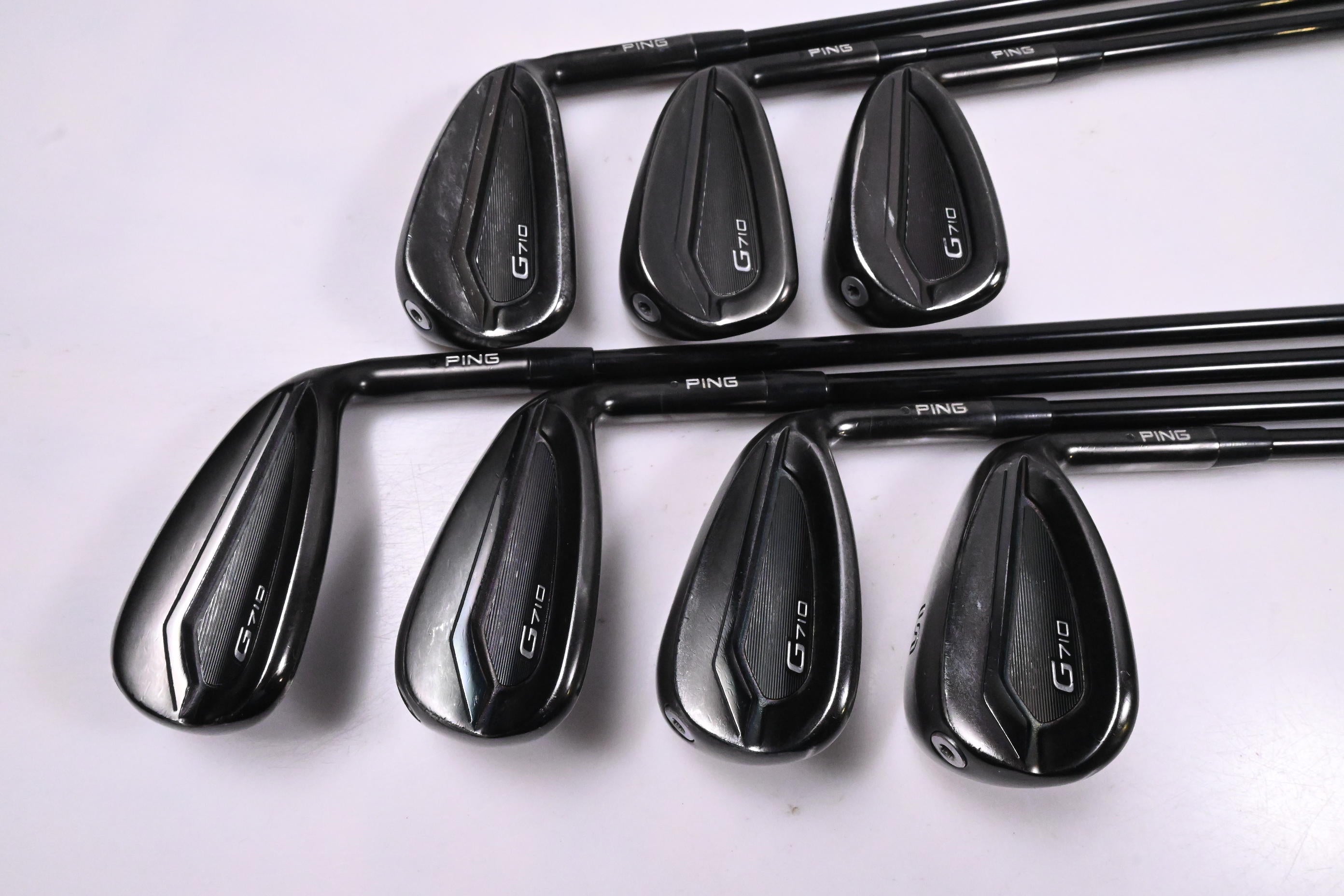 Ping G710 Irons / 6-PW+UW+SW / Black Dot / Senior Flex Ping ALTA Distanza 40