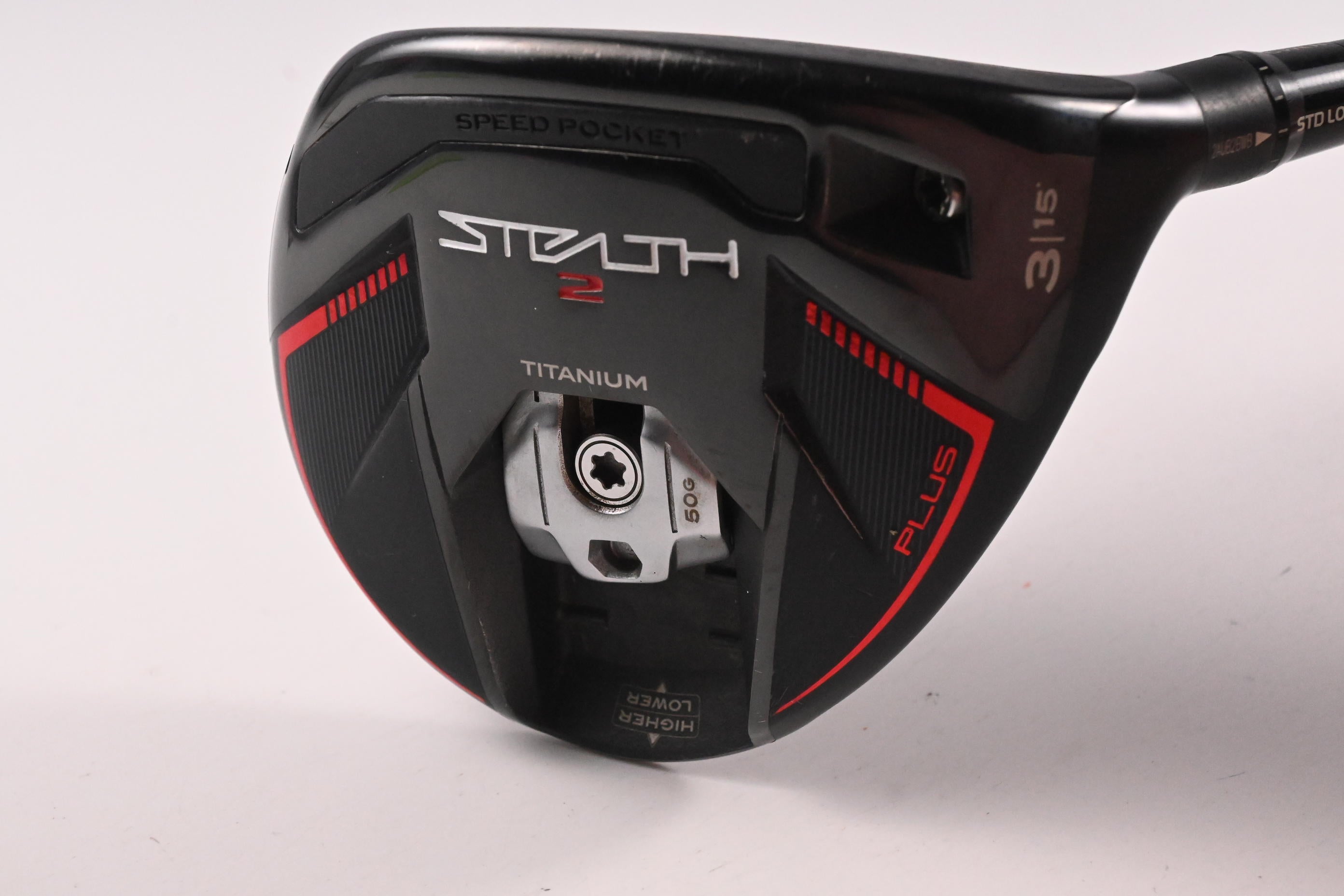 Taylormade Stealth 2 Plus #3 Wood / 15 Degree / Stiff Flex Kai'li Red 75 Shaft