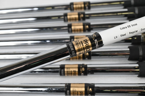 Left Hand Cobra SS Irons / 3-PW+SW / Regular Flex Precision Microtaper Shafts
