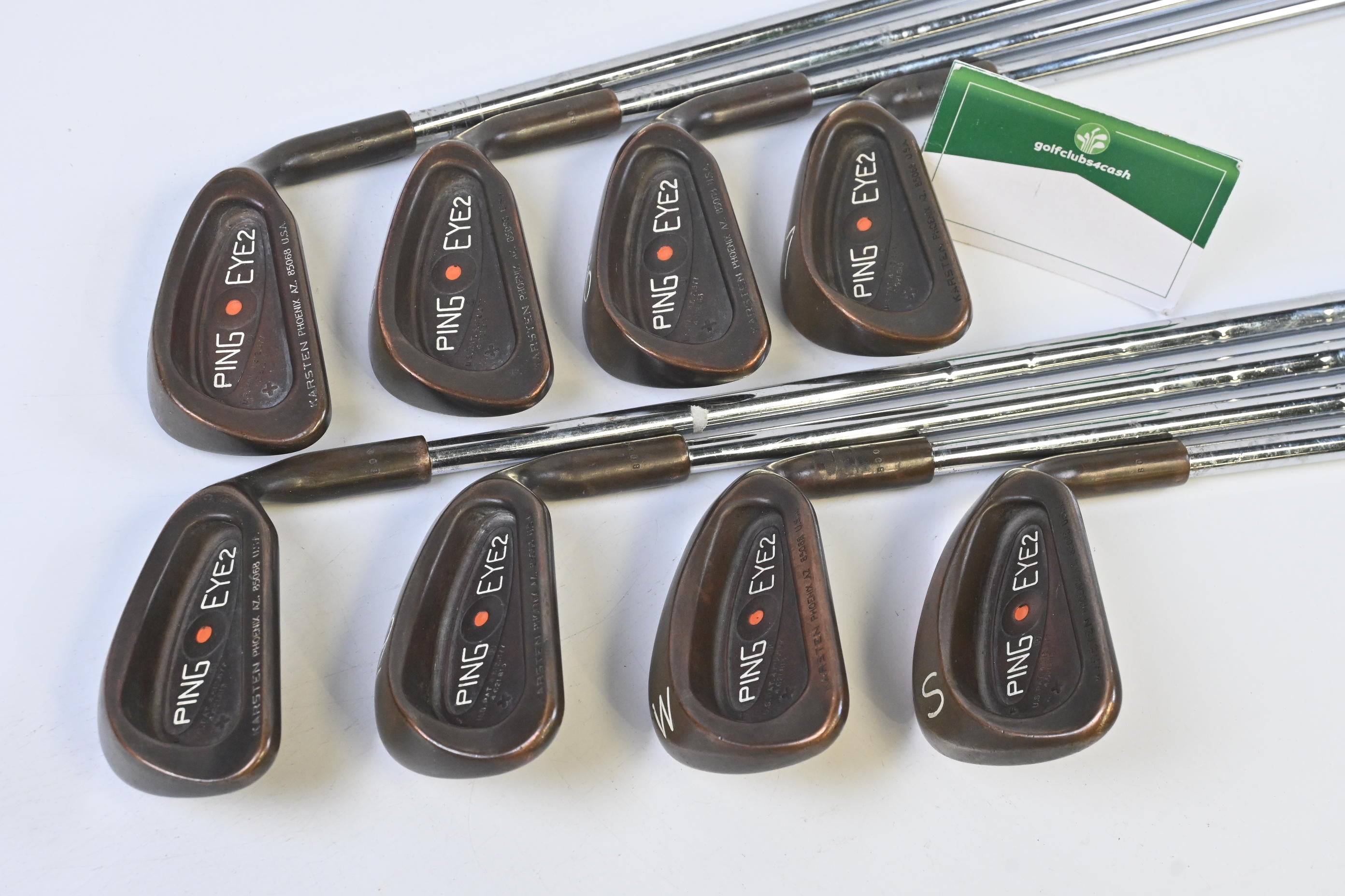 Ping Eye 2+ BeCu Irons / 4-PW+SW / Stiff Flex KBS Tour 90 Shafts