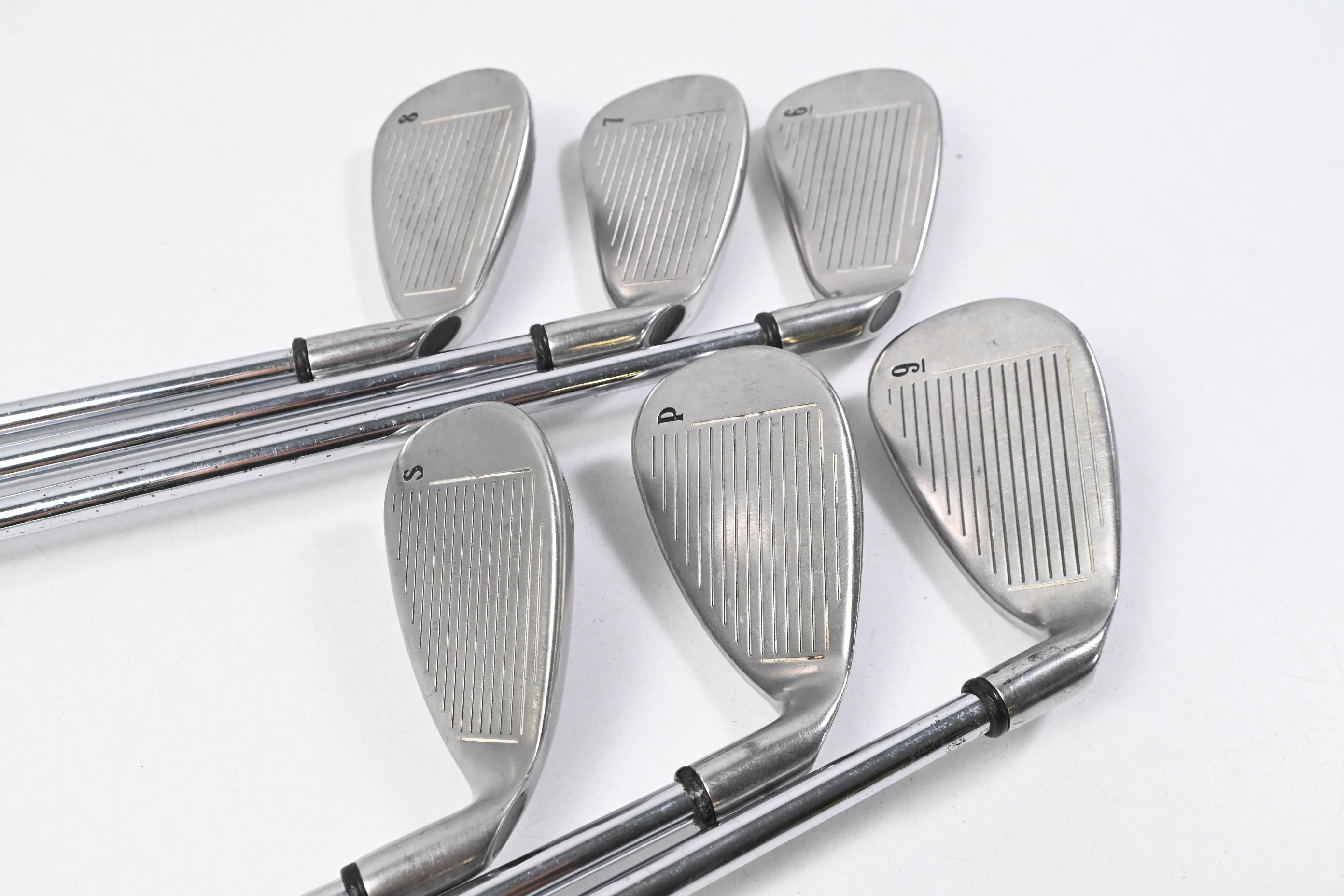 Left Hand Callaway X-16 Irons / 6-PW+SW / Uniflex Callaway Steelhead Shafts