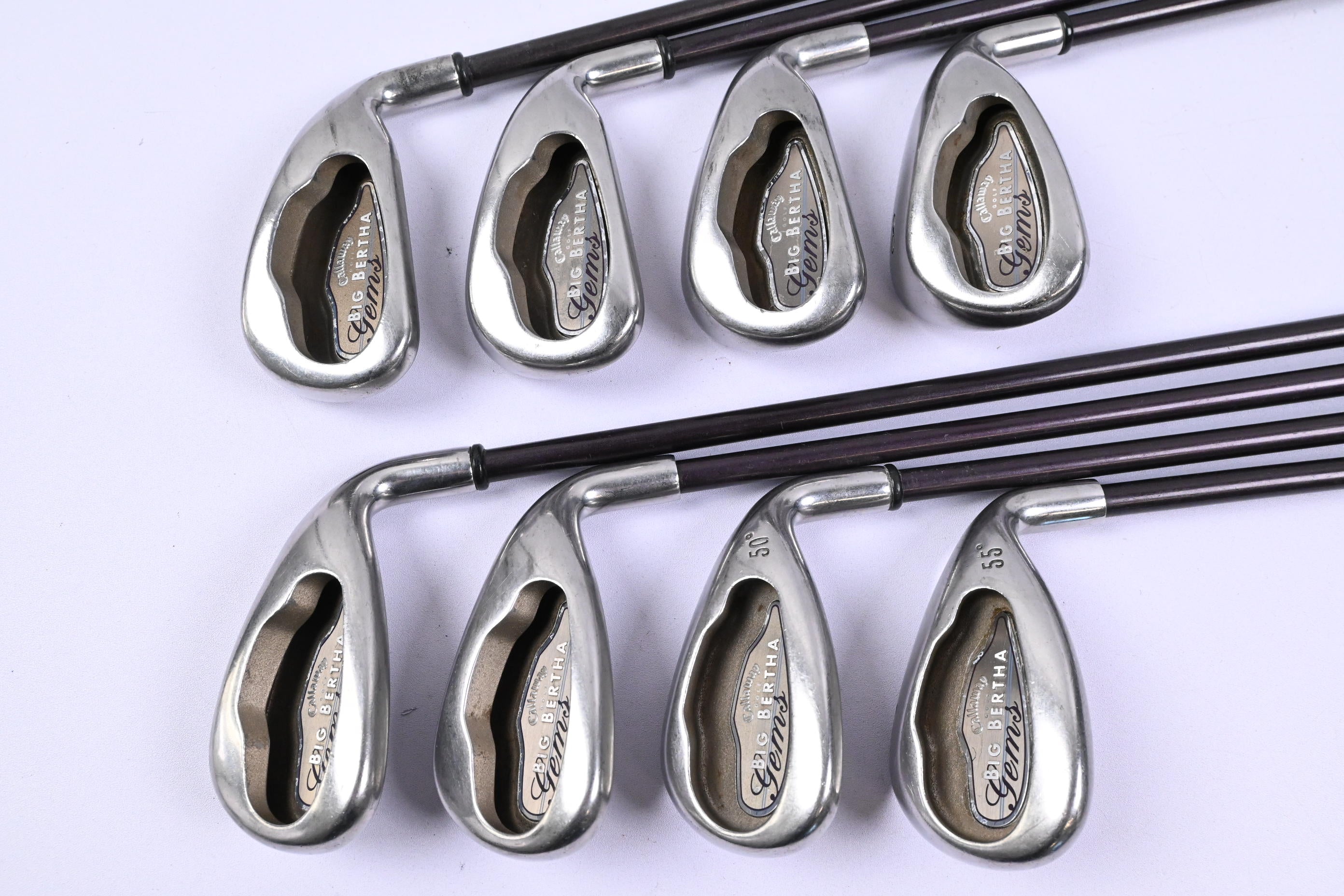 Ladies Callaway Big Bertha 2004 Irons / 5-PW+GW+SW / Ladies Gems 65 Shafts