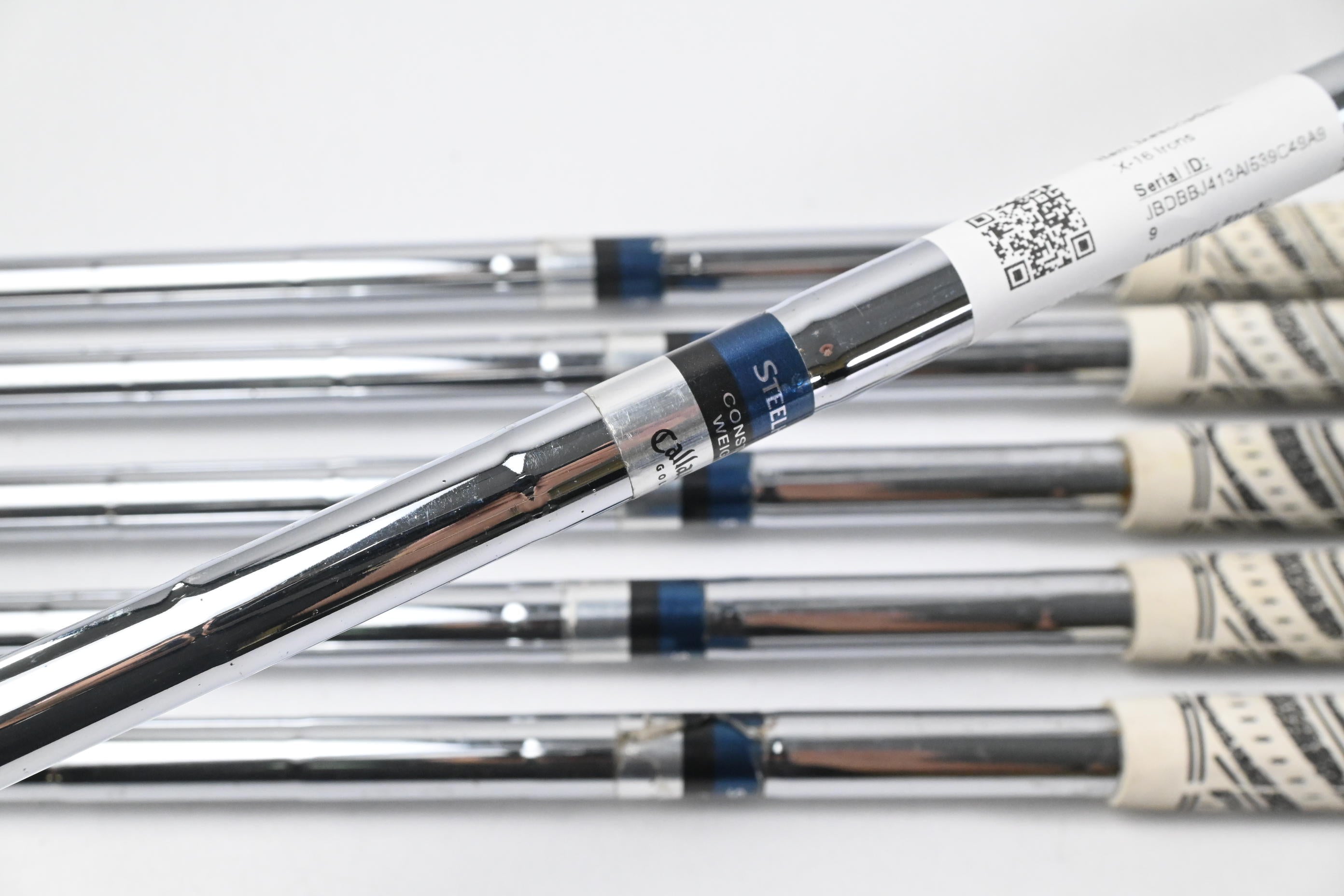 Left Hand Callaway X-16 Irons / 6-PW+SW / Uniflex Callaway Steelhead Shafts