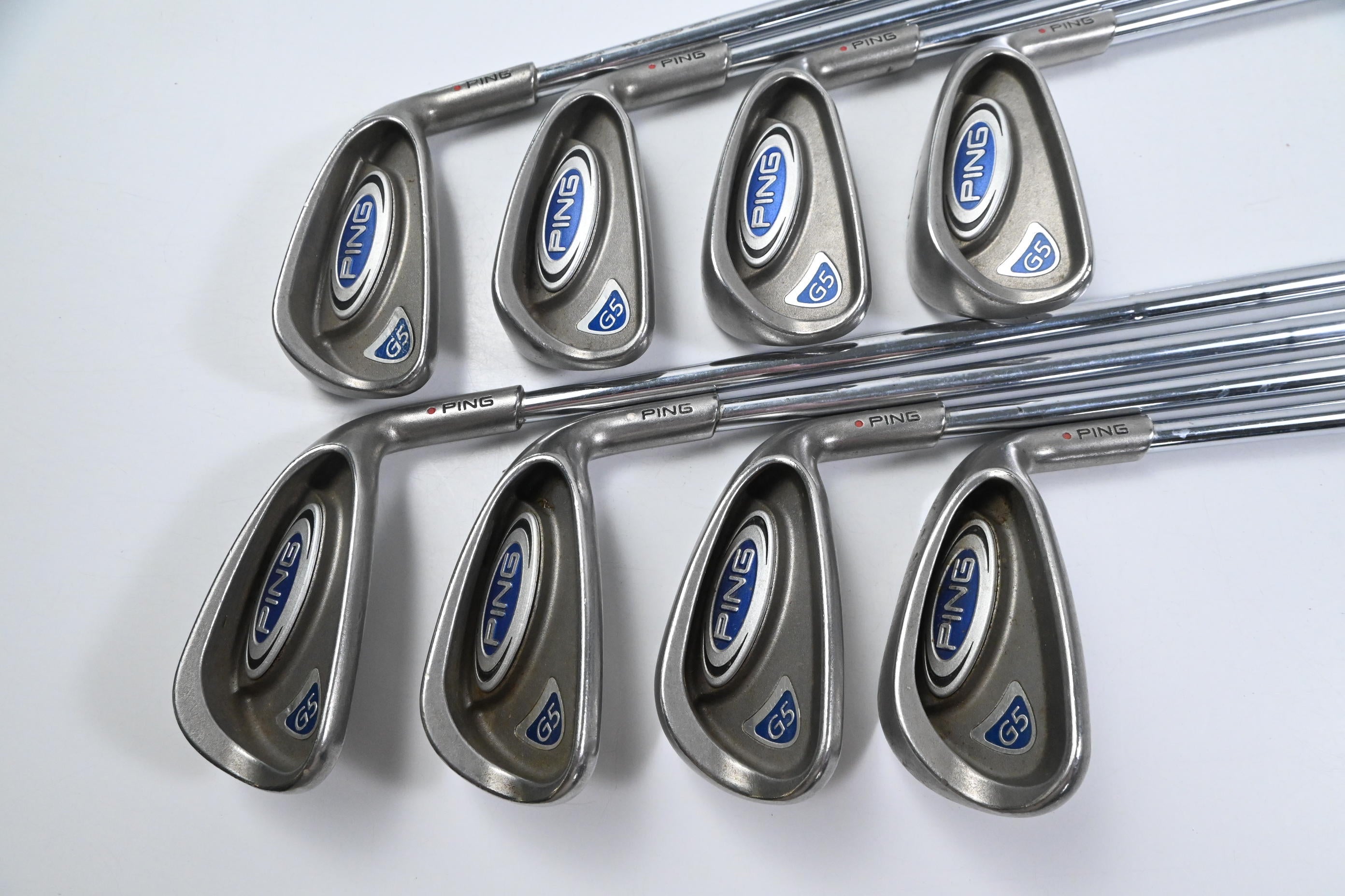 Ping G5 Irons / 4-PW+SW / Orange Dot / Regular Flex Ping True Temper Shafts