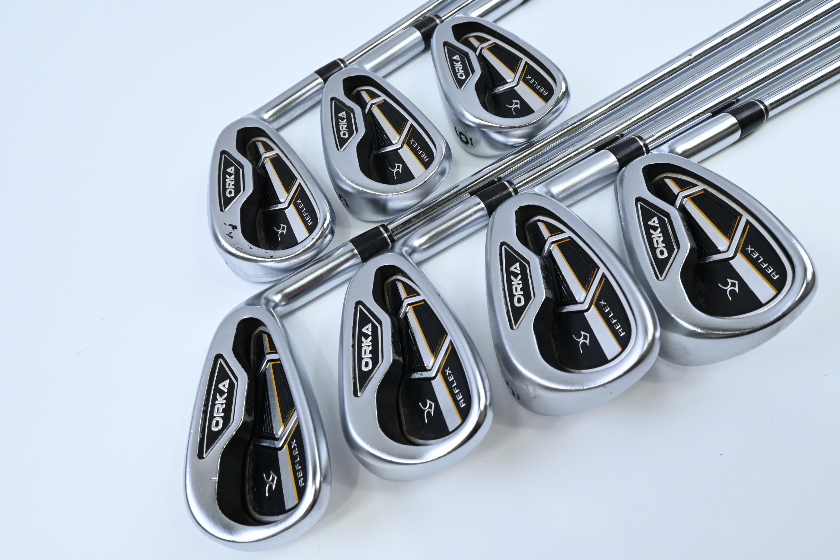 Orka Reflex Irons / 4-PW / Regular Flex KBS Tour 110 Shafts